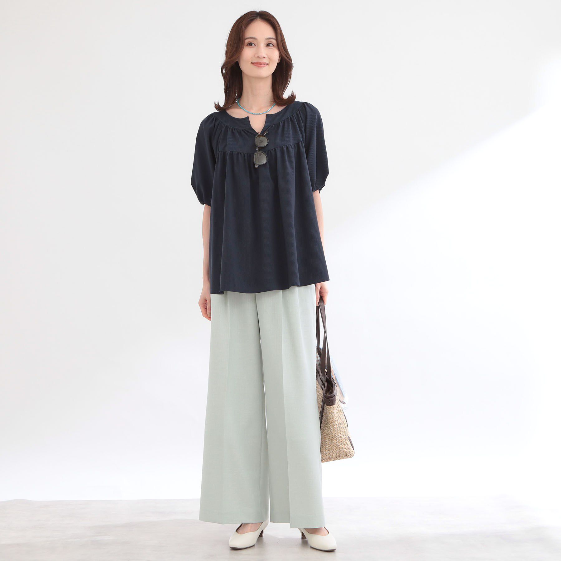 Reflect「グルカ風ベルトデザインワイドパンツ」|その他|