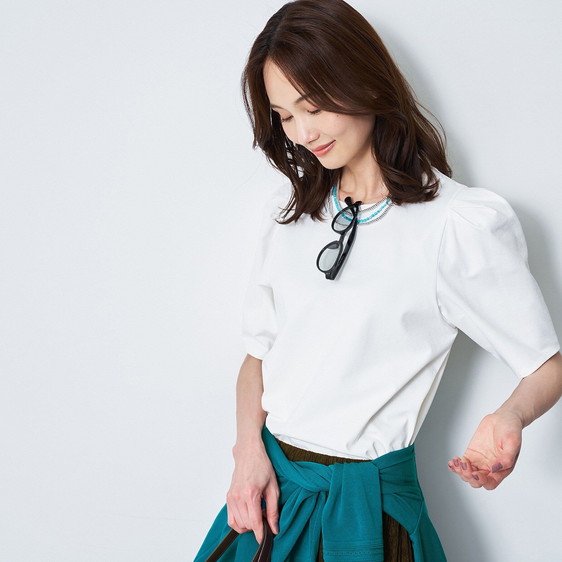 Reflect「【UVカット／接触冷感／吸水速乾】デザインスリーブプルオーバー」|Tシャツ・カットソー|