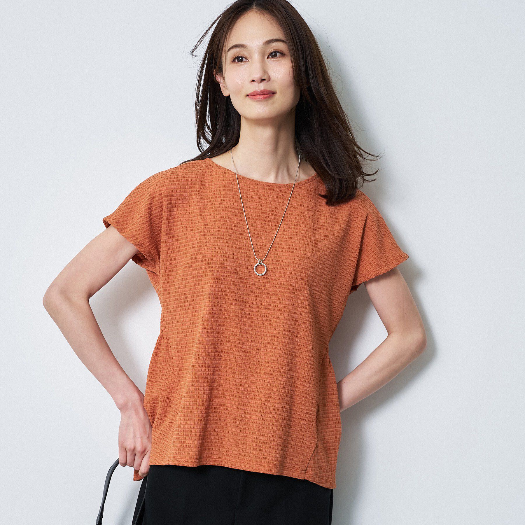 Reflect「【腰まわりカバー／手洗い可】ペプラムプルオーバー」|Tシャツ・カットソー|