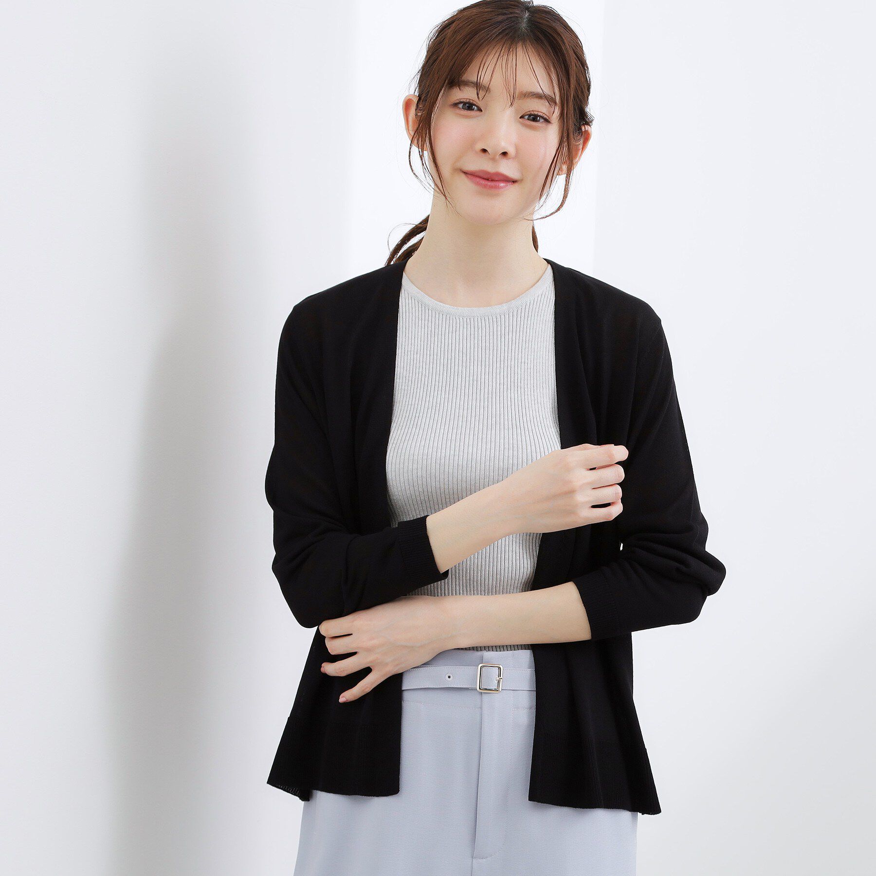 grove「高評価！【接触冷感／UVカットetc】ベーシックショートカーディガン」|カーディガン|