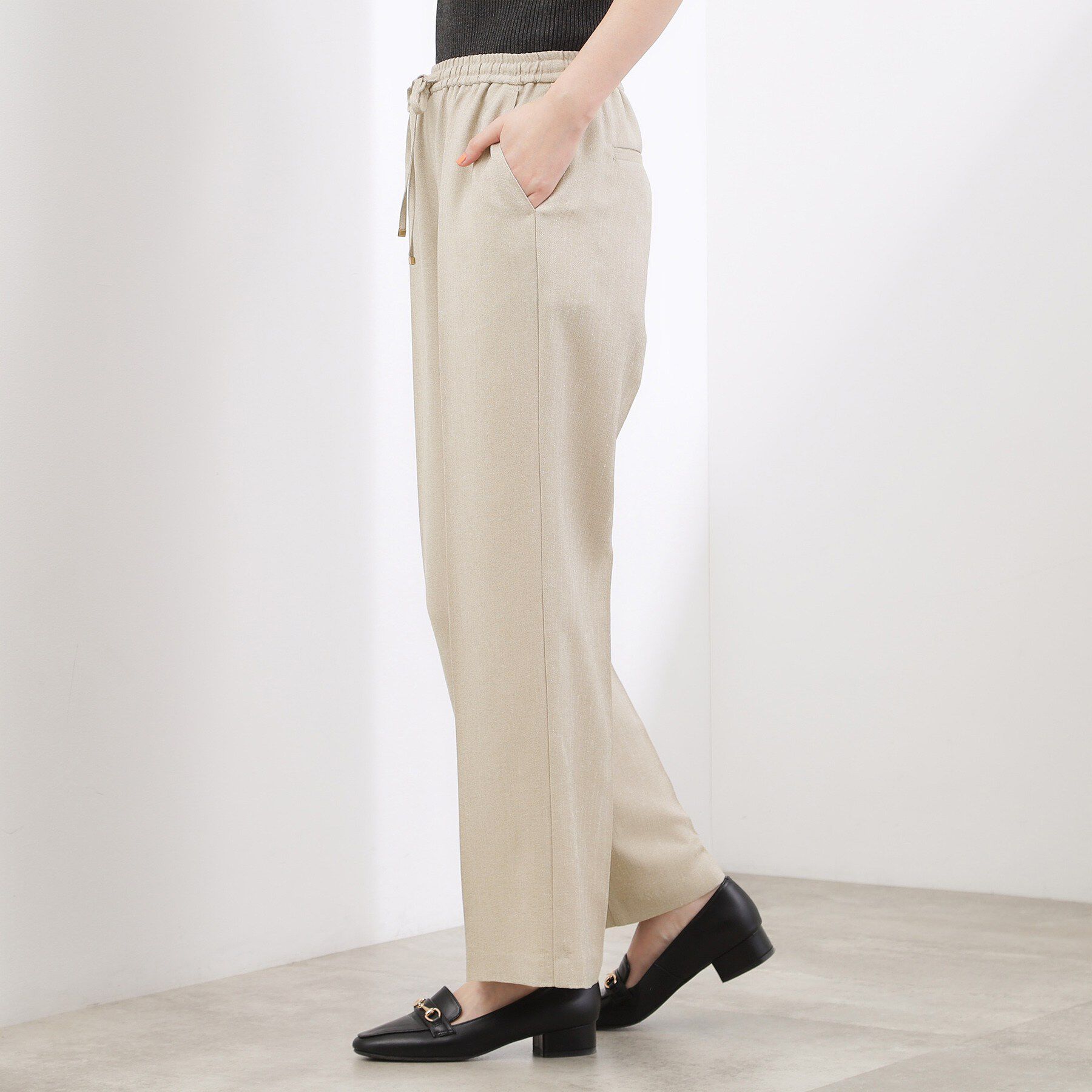 grove「高評価！【貴島明日香さん着用・カセット服】リネンライクソフトフレアパンツ」|その他|