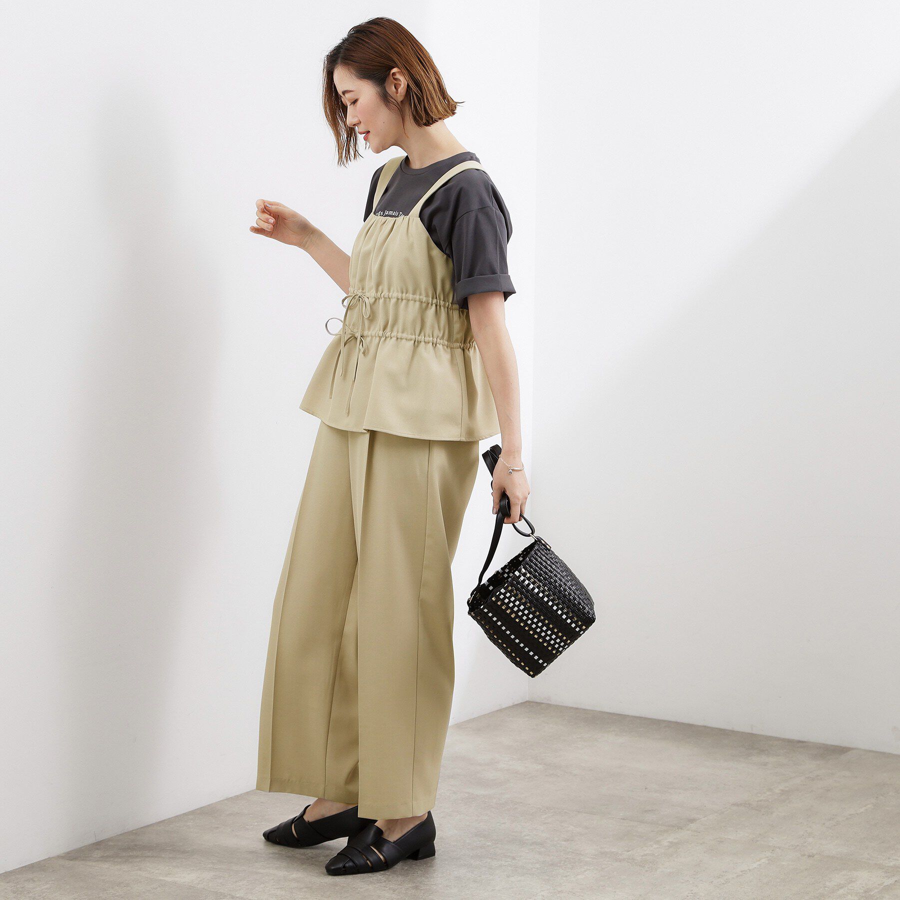 grove「高評価！シャーリングビスチェSET UP」|スーツ|