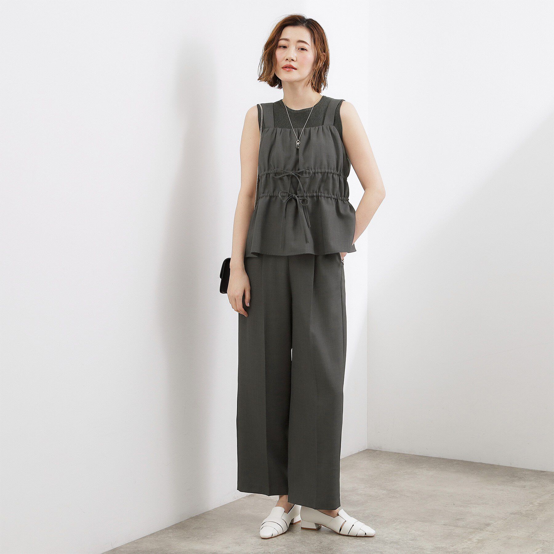 grove「高評価！シャーリングビスチェSET UP」|スーツ|