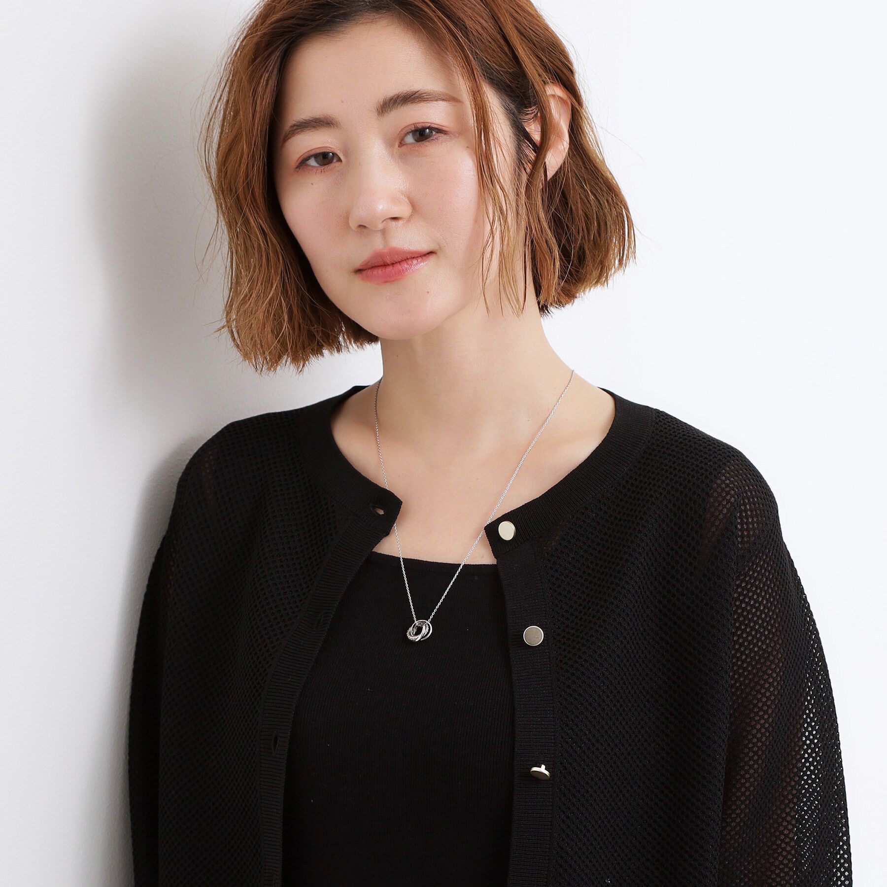 grove「ミニビジューリングY字アジャスタブルネックレス」|ネックレス|