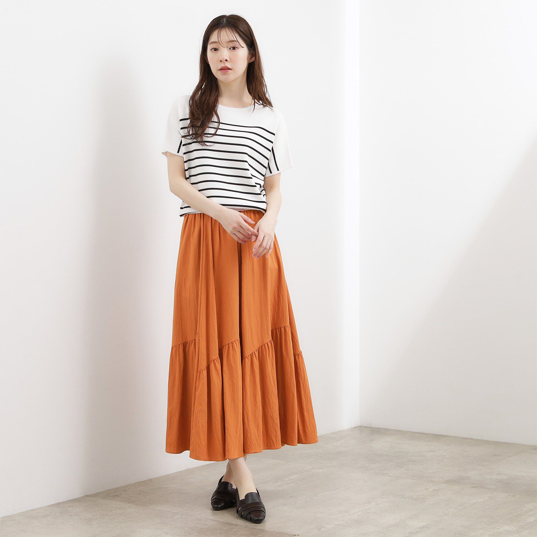 grove「人気急上昇！【貴島明日香さん着用】軽やかにゆれる、ティアードスカート」|スカート|