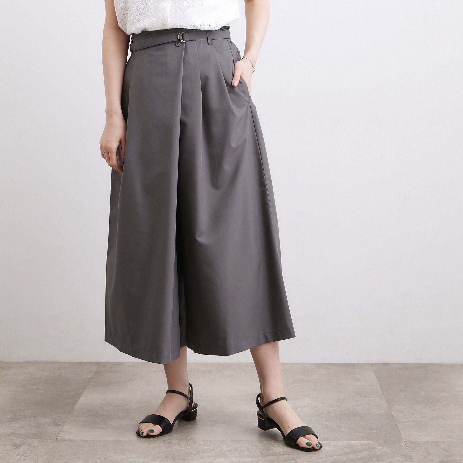 grove「【洗える・体型カバー】軽やかすっきり見えキュロットパンツ」|その他|
