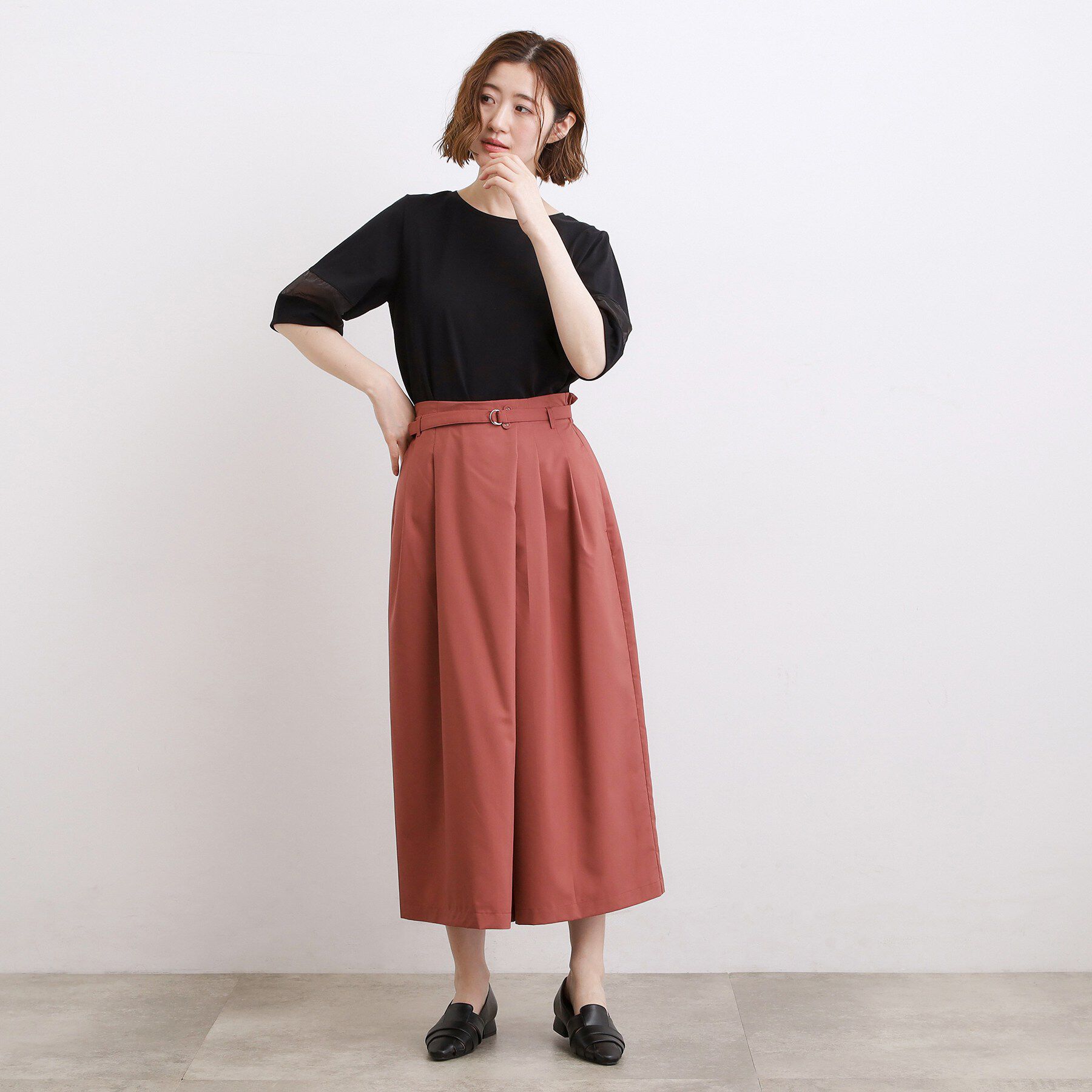 grove「【洗える・体型カバー】軽やかすっきり見えキュロットパンツ」|その他|