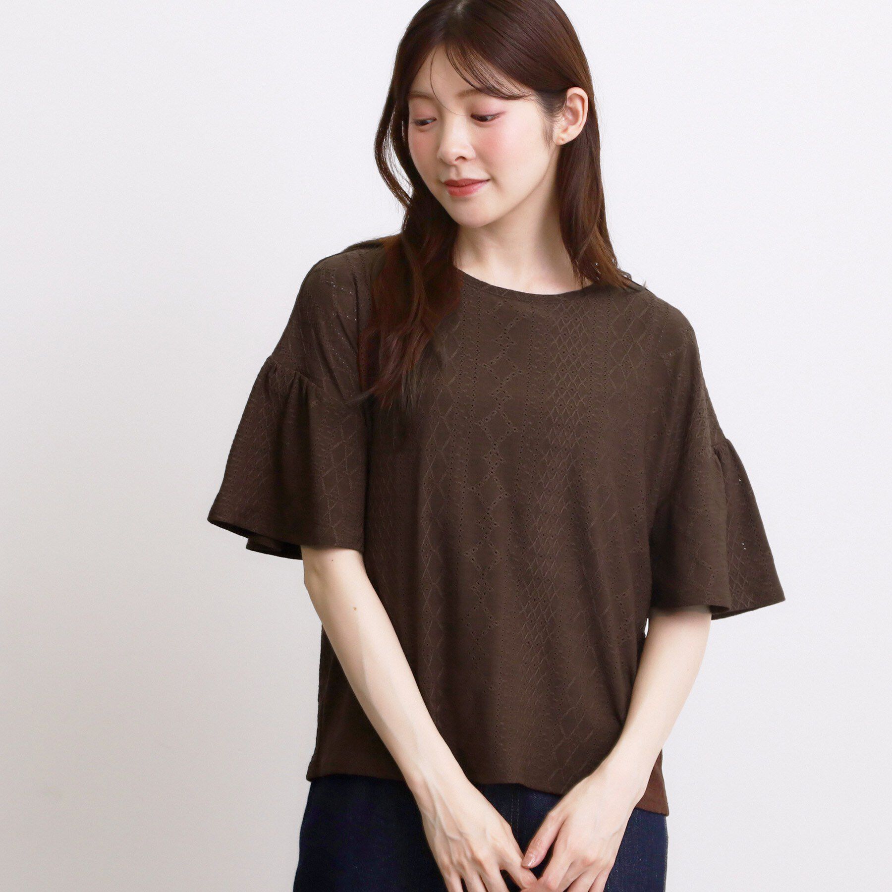 grove「アイレットレースカットソー」|Tシャツ・カットソー|