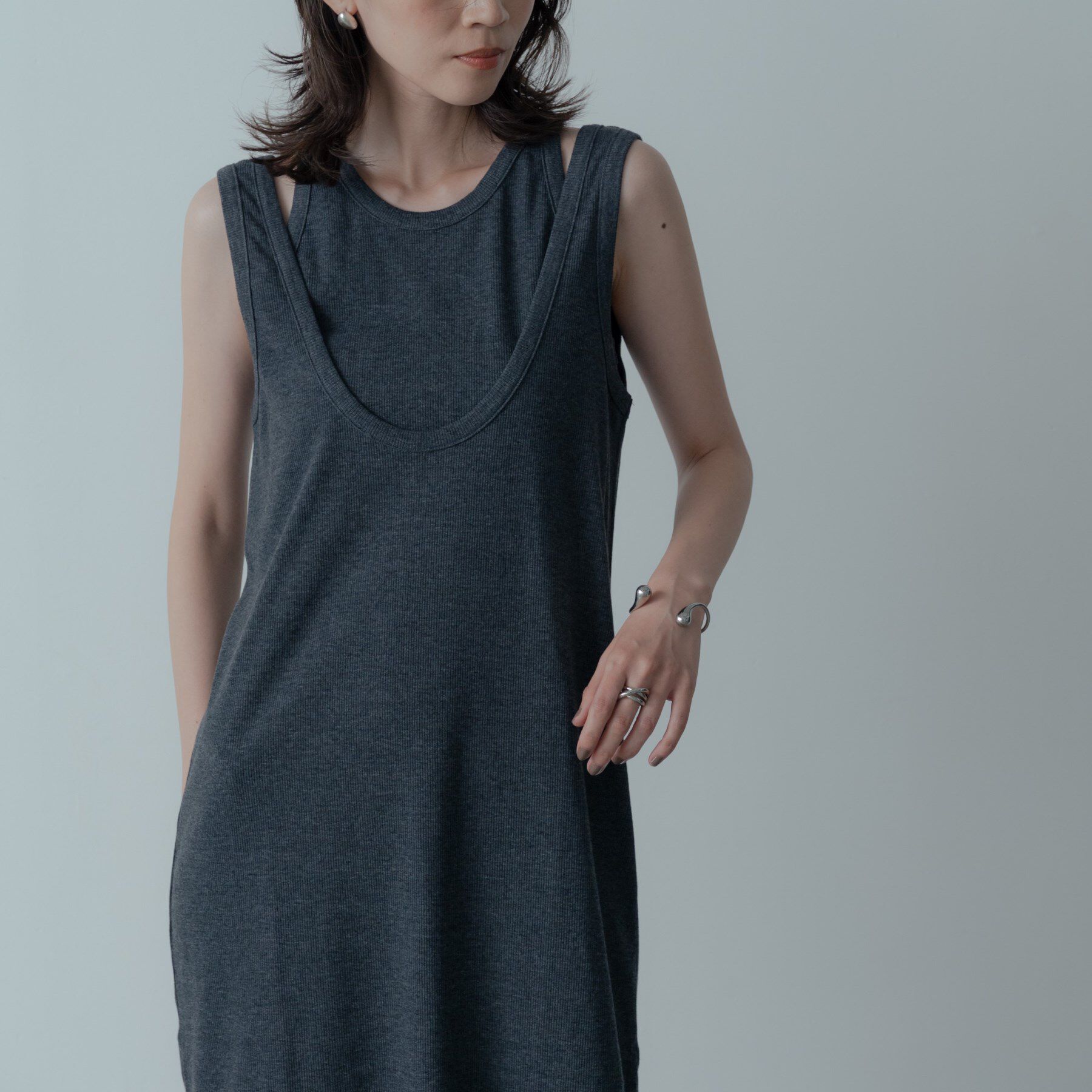 GALLEST「タンクトップレイヤードワンピース」|ワンピース|