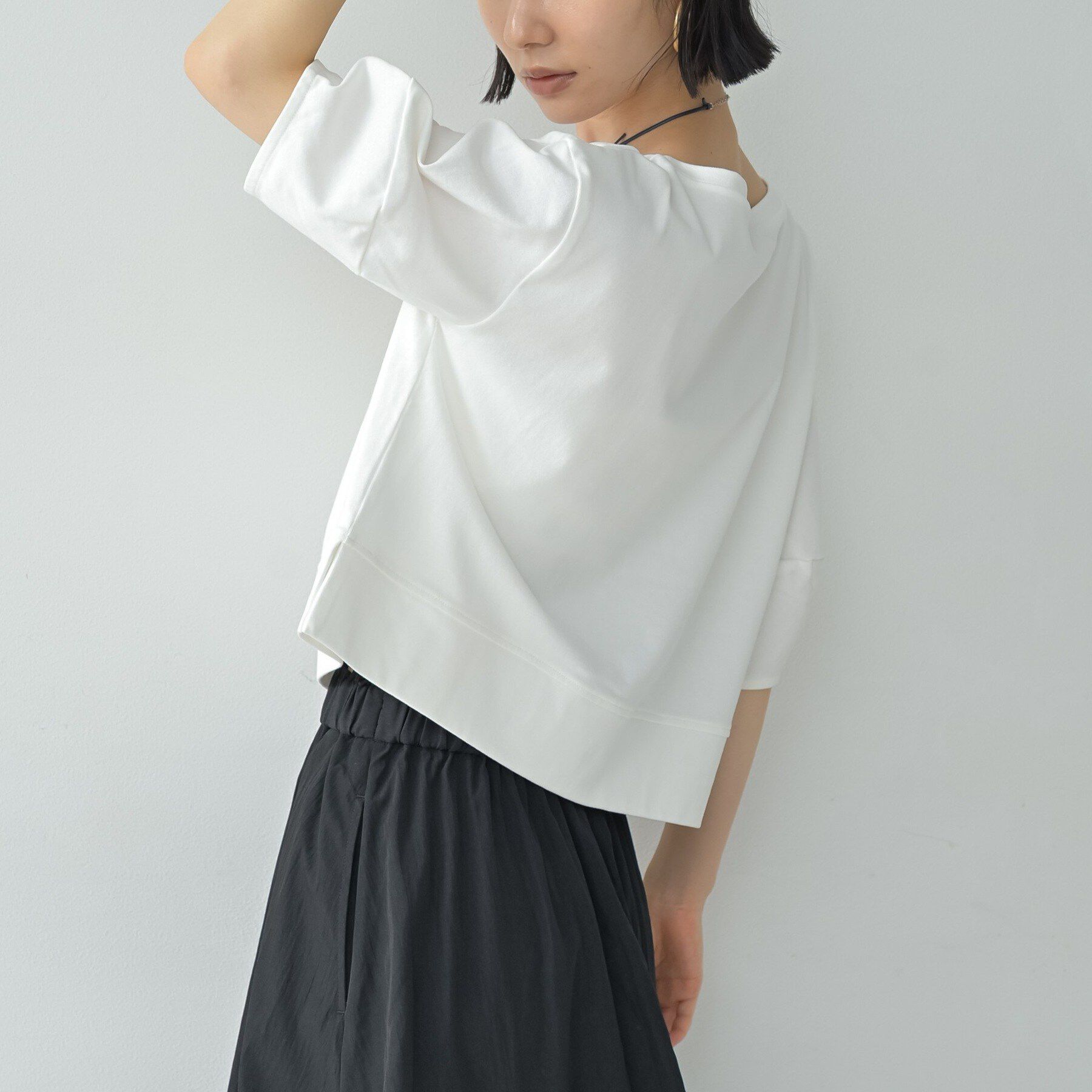 GALLEST「ハーフスリーブフォルムカットソー【再入荷／マシンウォッシュ／接触冷感】」|Tシャツ・カットソー|