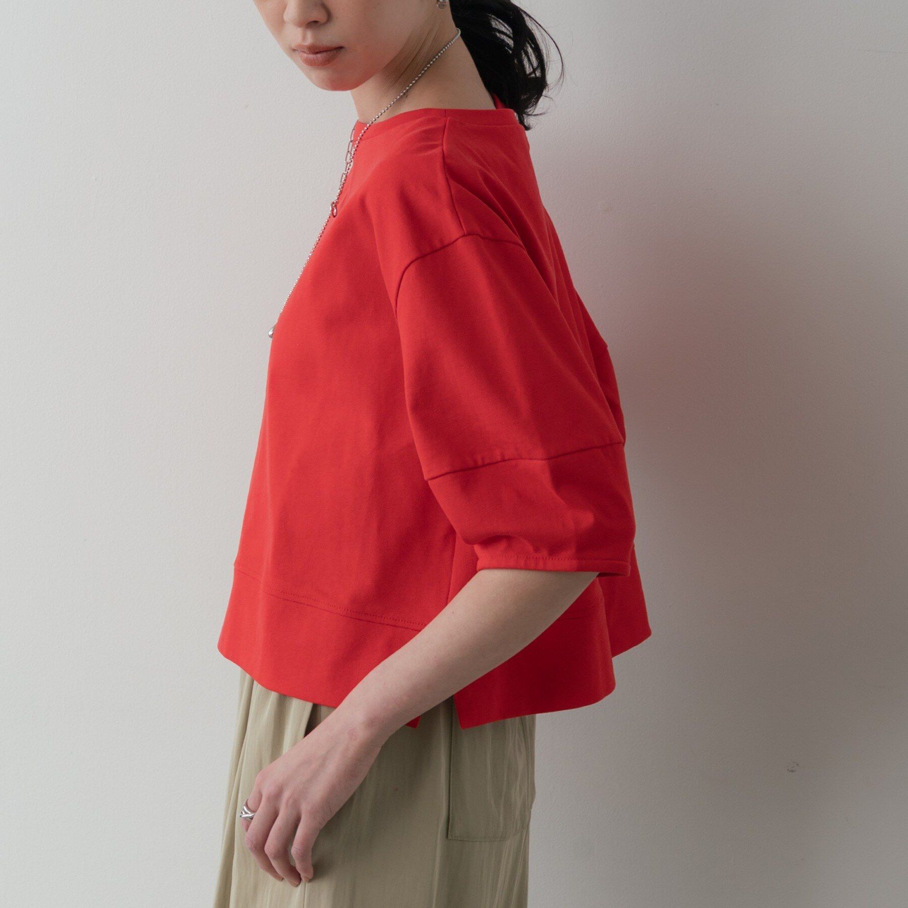 GALLEST「ハーフスリーブフォルムカットソー【再入荷／マシンウォッシュ／接触冷感】」|Tシャツ・カットソー|