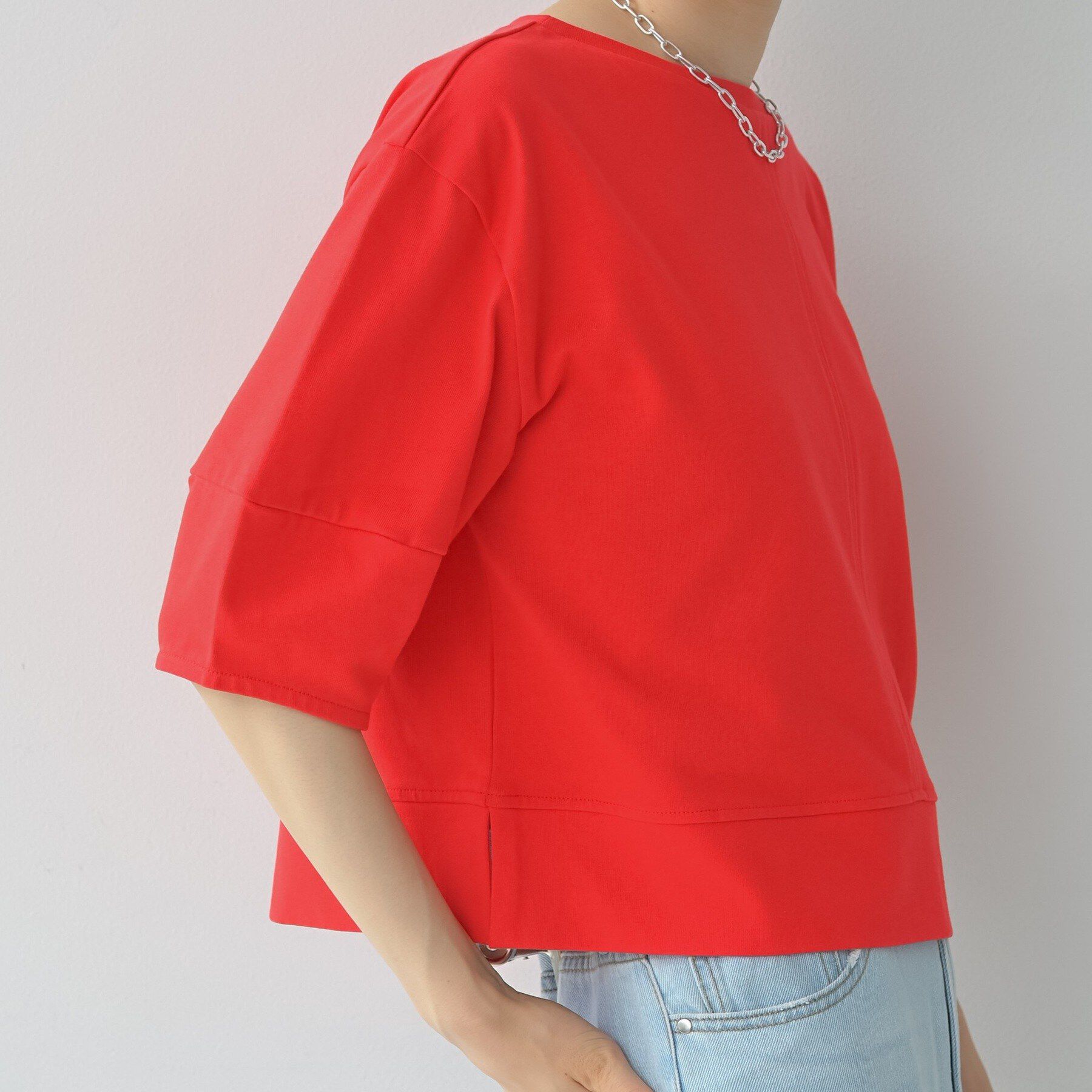 GALLEST「ハーフスリーブフォルムカットソー【再入荷／マシンウォッシュ／接触冷感】」|Tシャツ・カットソー|