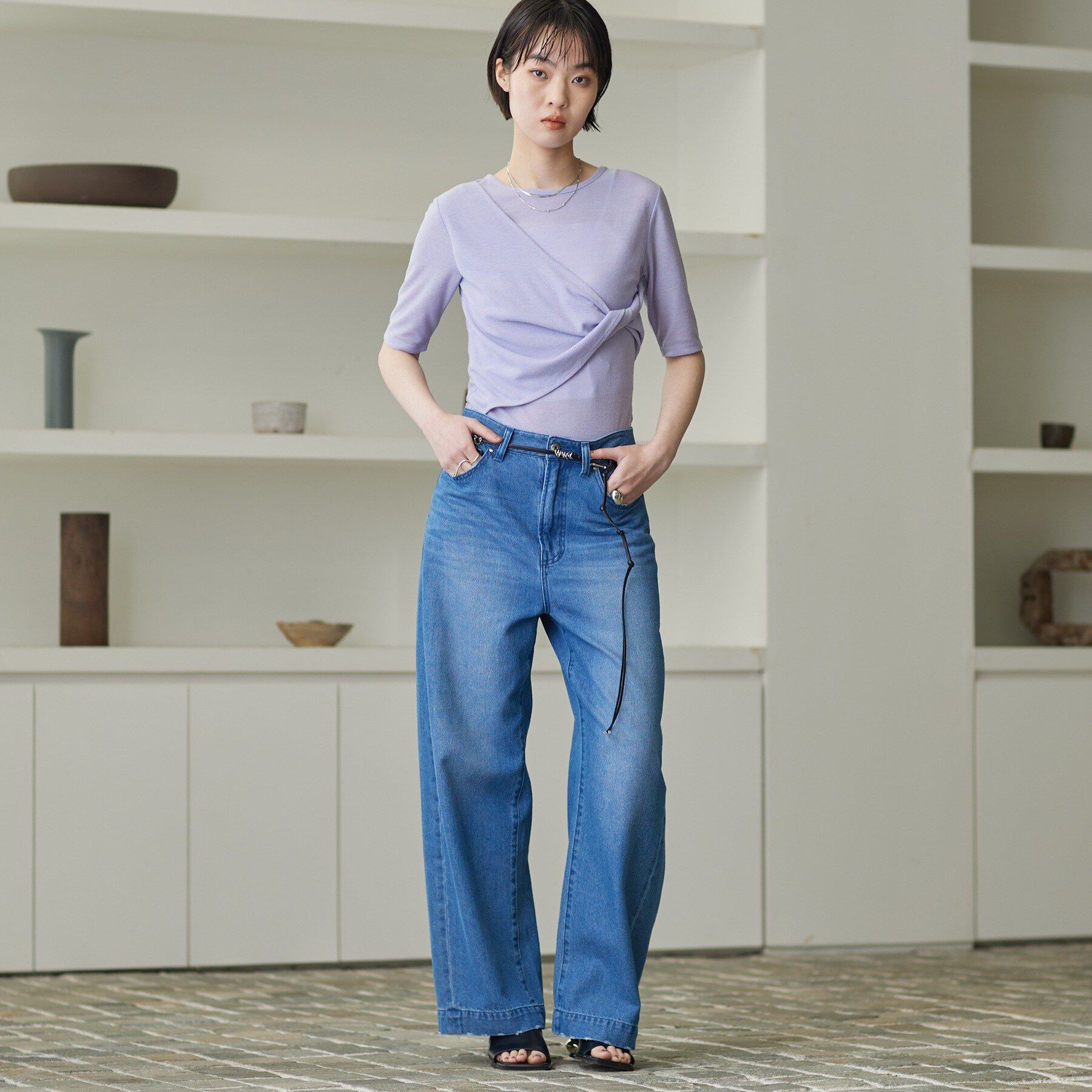 GALLEST「ツイストガーゼカットソー」|Tシャツ・カットソー|