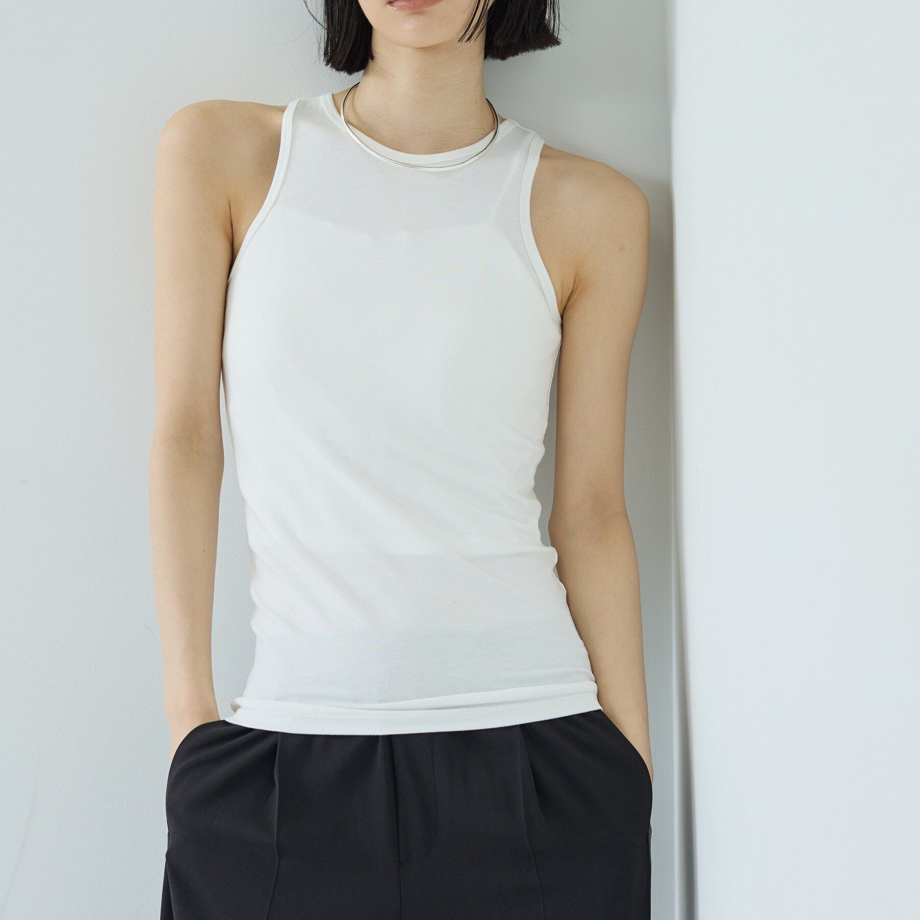 GALLEST「シャーリングレイヤータンク」|Tシャツ・カットソー|