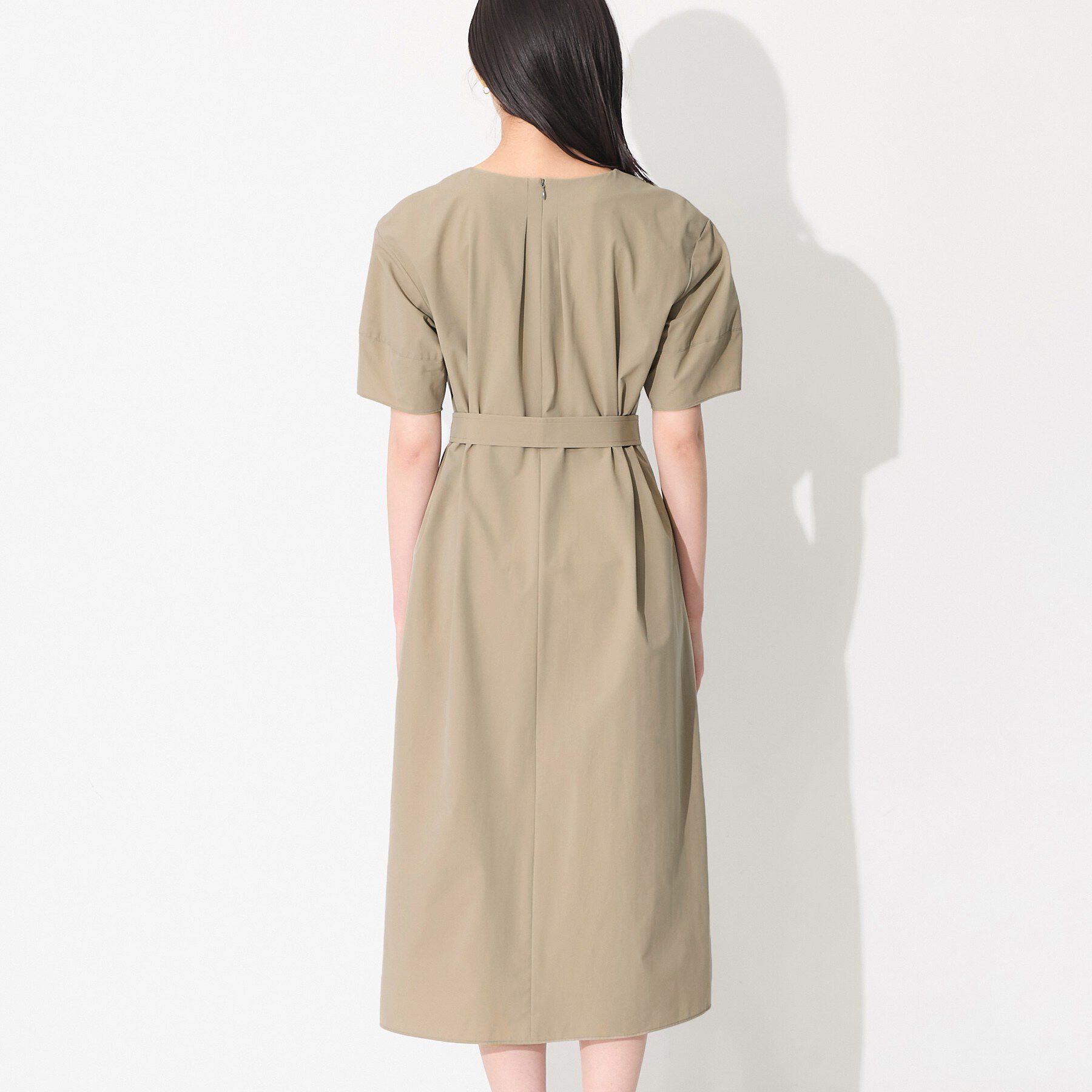 INDIVI「【撥水／UVケア／SETUP可能】軽量ベルト付きAラインワンピース」|ワンピース|