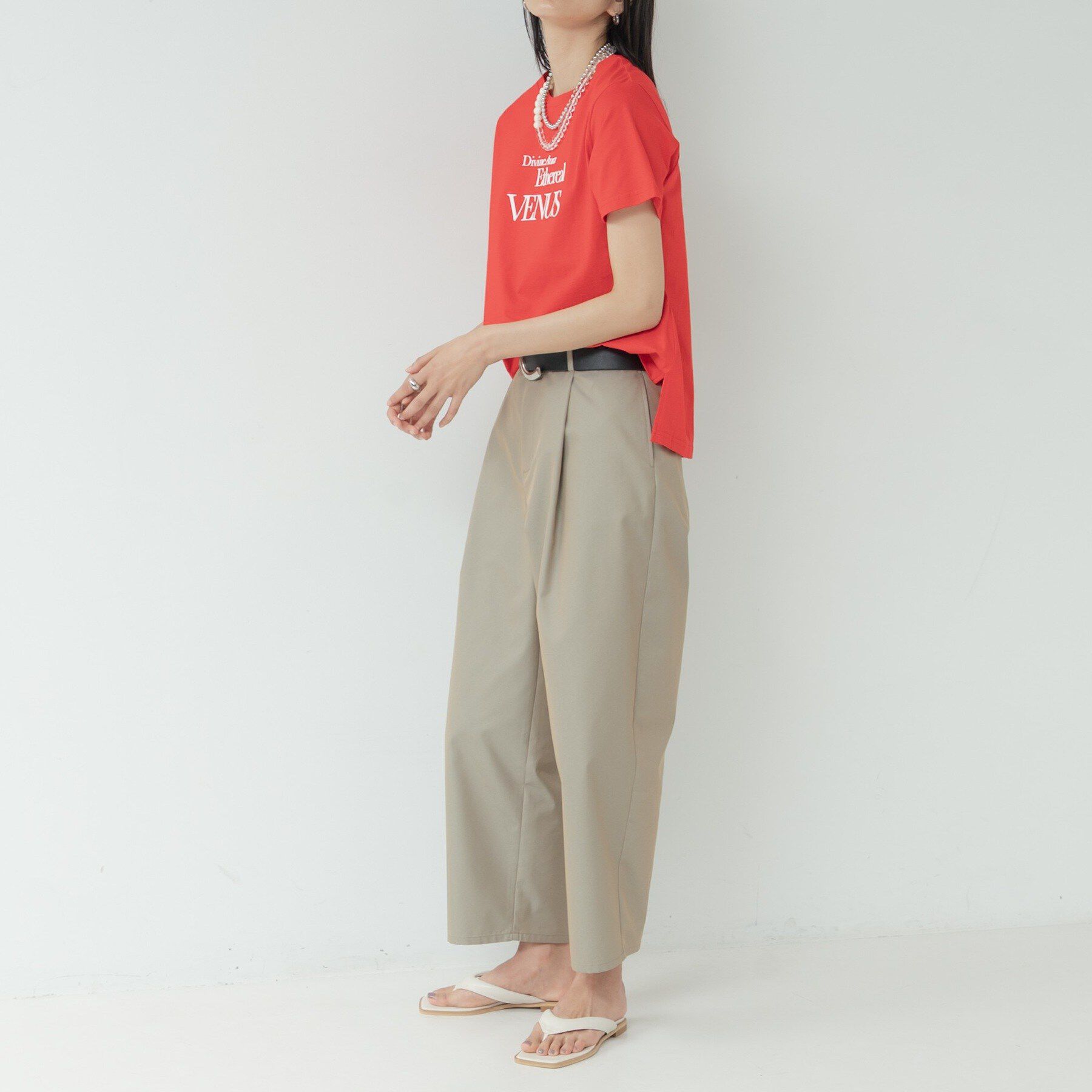 GALLEST「タイポグラフィTシャツ【接触冷感】」|Tシャツ・カットソー|