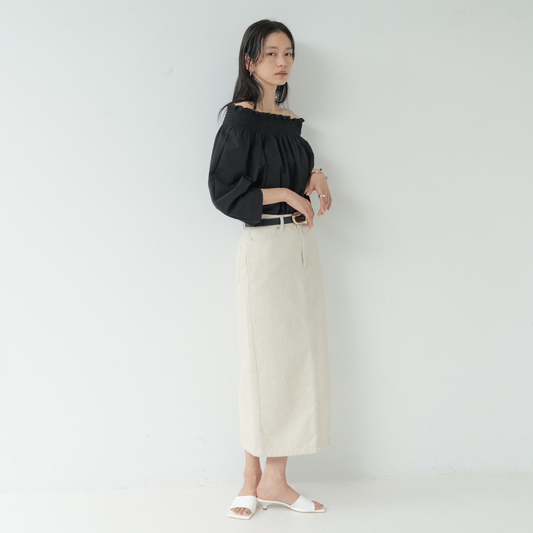 GALLEST「サッカーオフショルブラウス【再入荷／2WAY】」|シャツ・ブラウス|