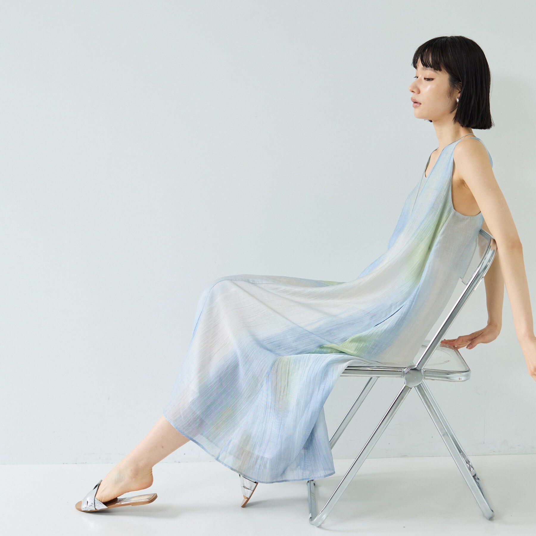 GALLEST「デジタルシアープリントワンピース」|ワンピース|