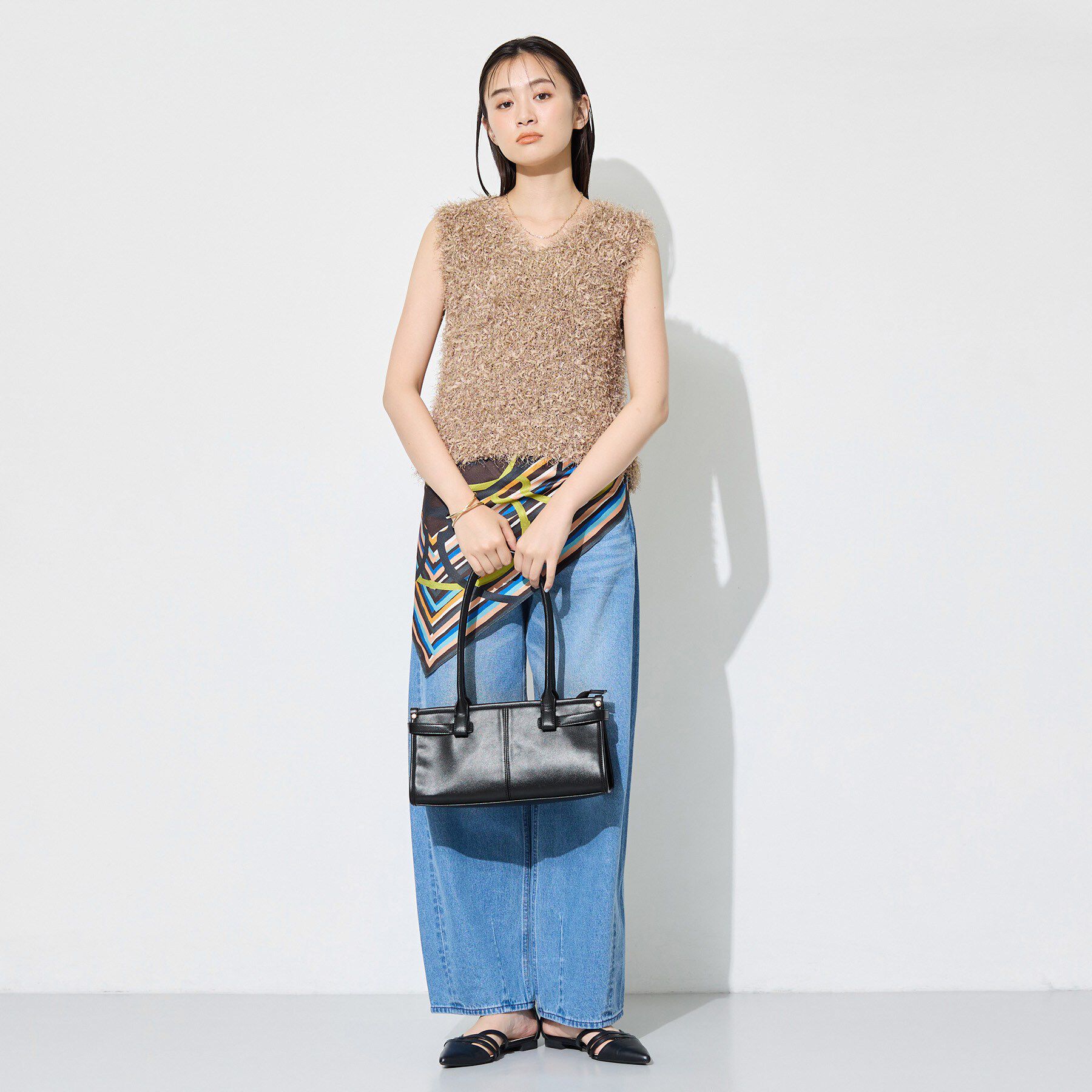 INDIVI「【収納力◎／トレンド】スクエアトートバッグ」|トートバッグ|