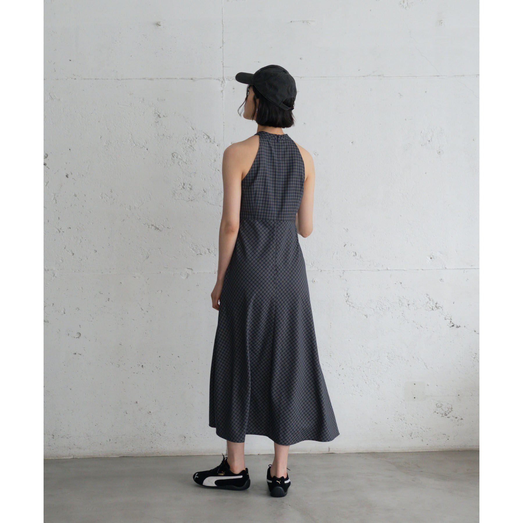 GALLEST「チェックプリントロングワンピース」|ワンピース|