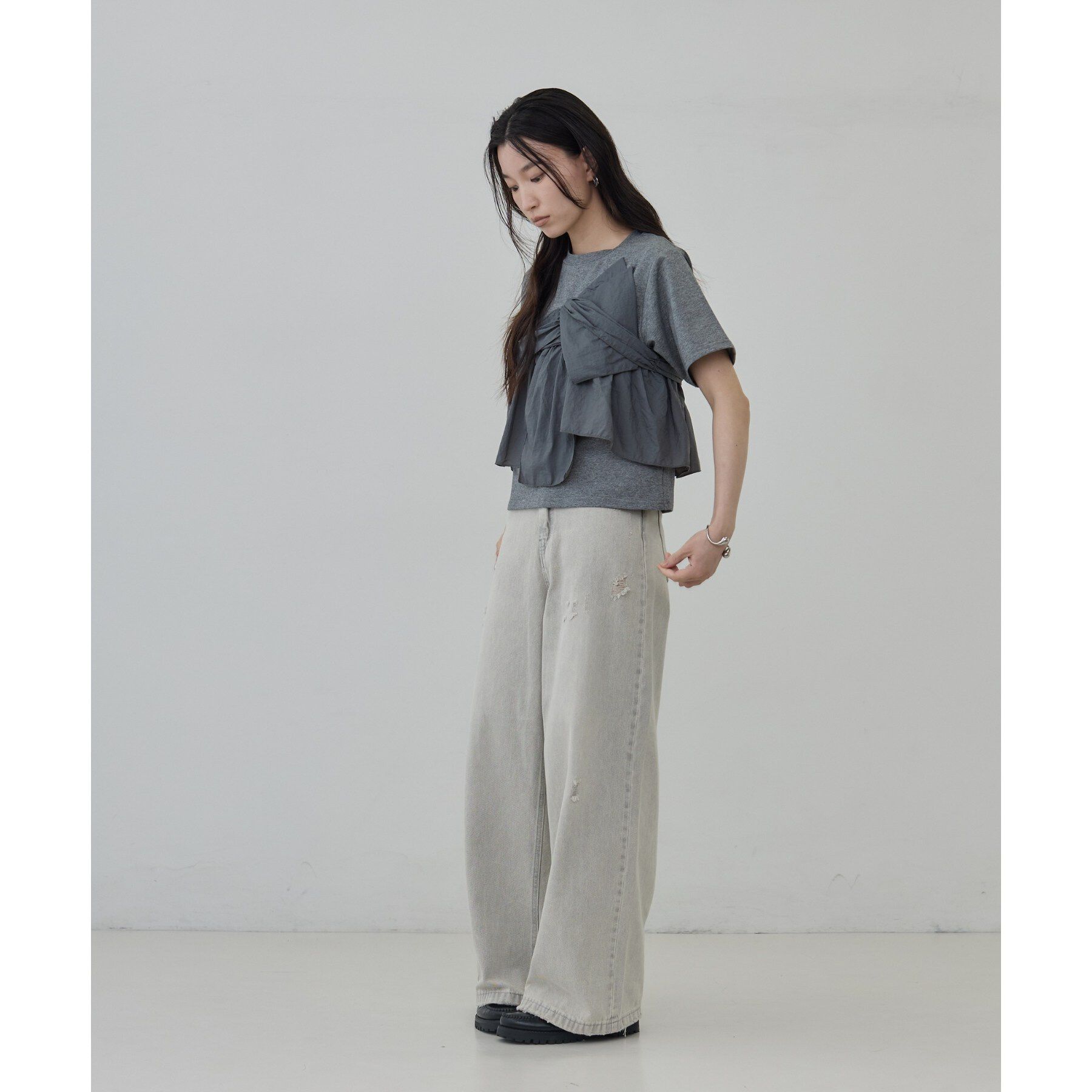 GALLEST「ツイストドッキングTシャツ」|Tシャツ・カットソー|