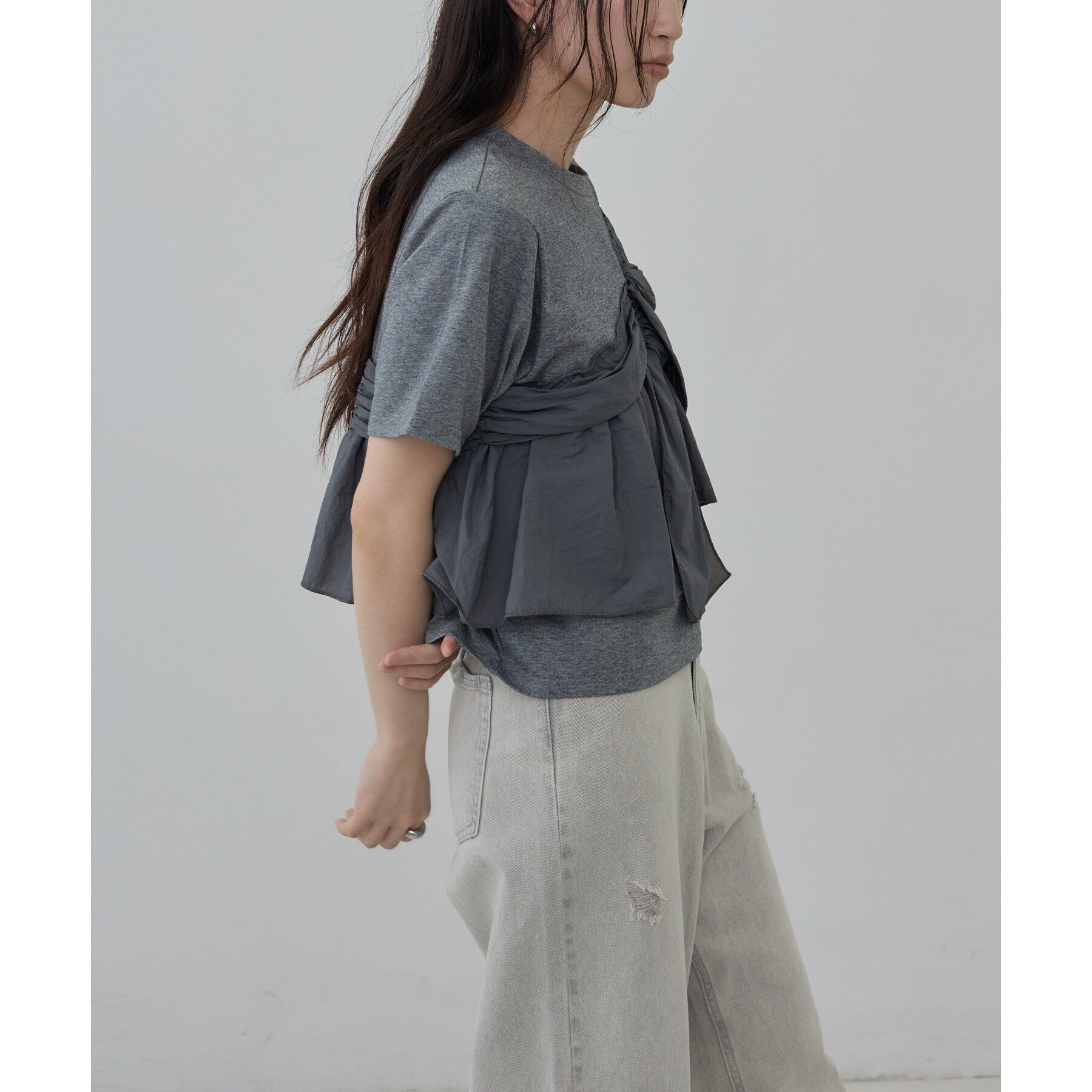 GALLEST「ツイストドッキングTシャツ」|Tシャツ・カットソー|