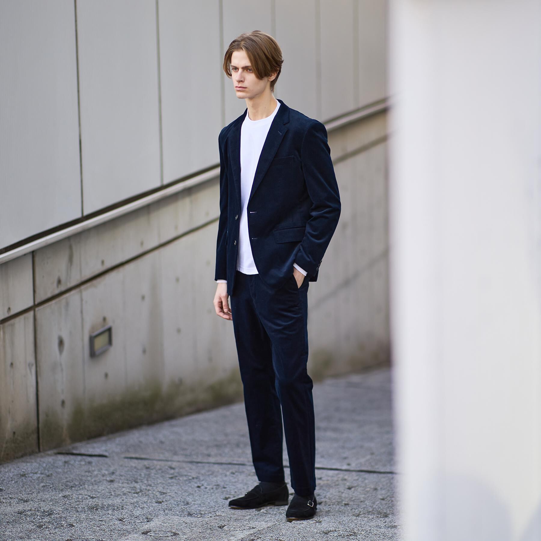 TAKEO KIKUCHI「ストレッチ テーラードＴシャツ」|Tシャツ・カットソー|