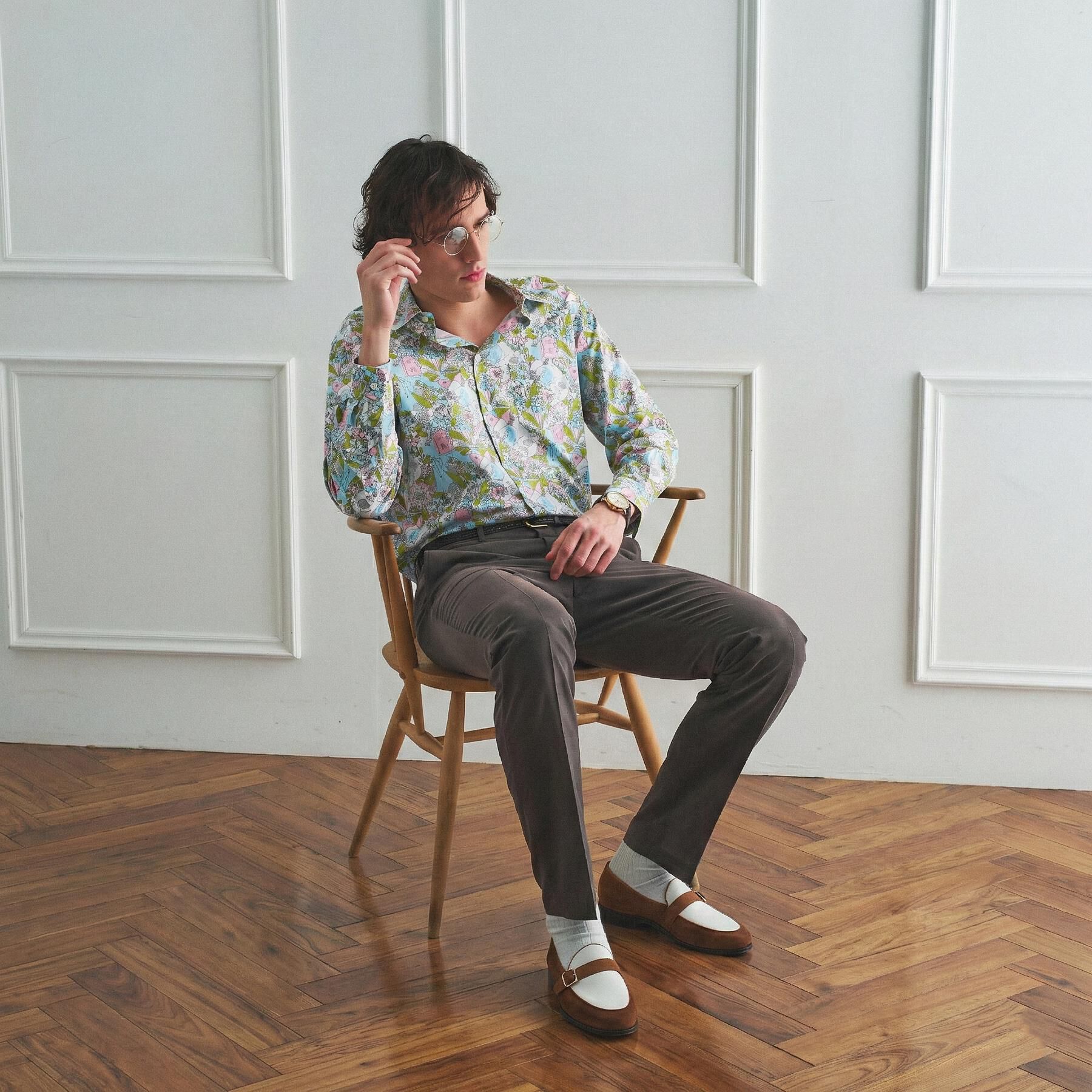 TAKEO KIKUCHI「【BOWLER HAT LABEL】トロピカルシャンブレー スラックス」|その他|