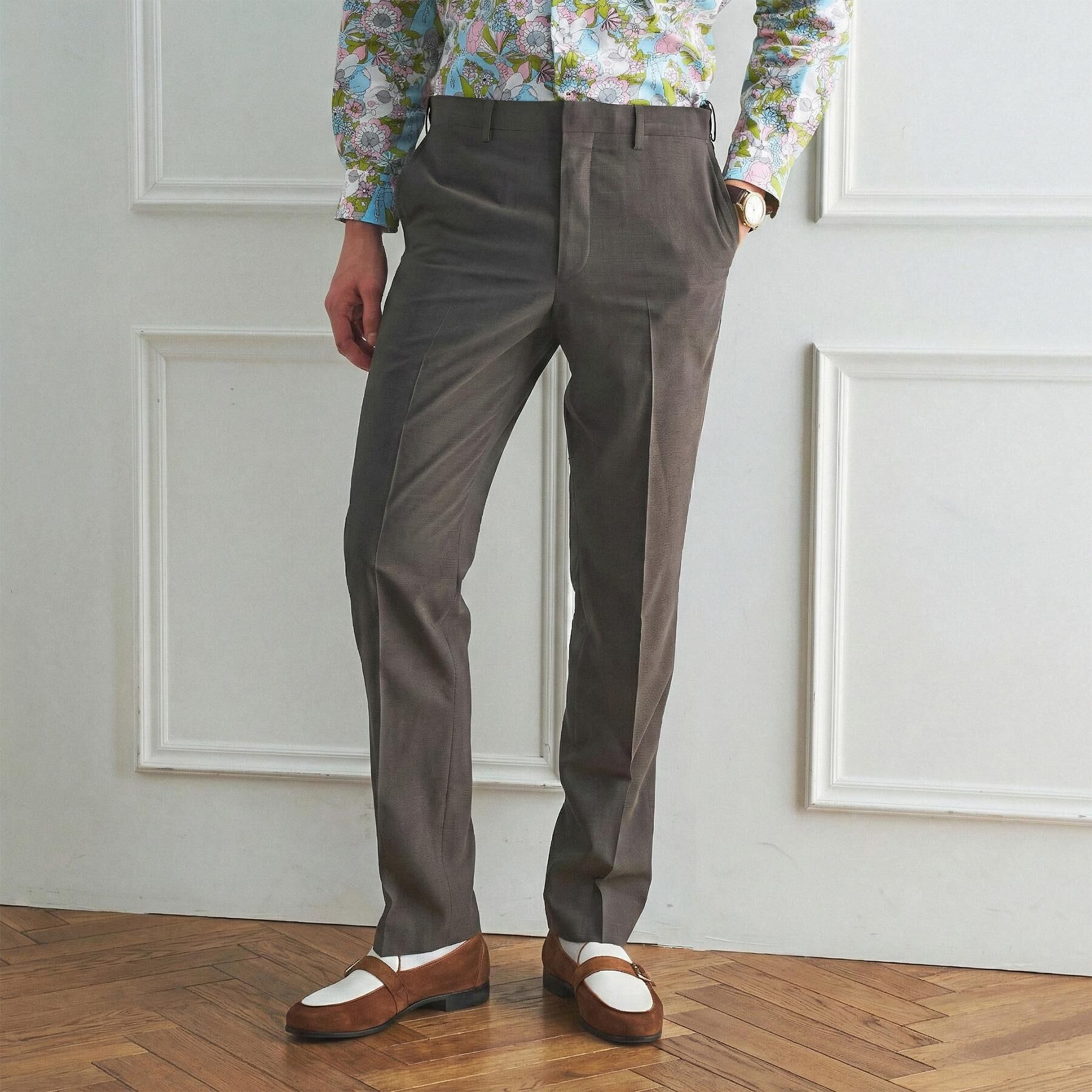 TAKEO KIKUCHI「【BOWLER HAT LABEL】トロピカルシャンブレー スラックス」|その他|