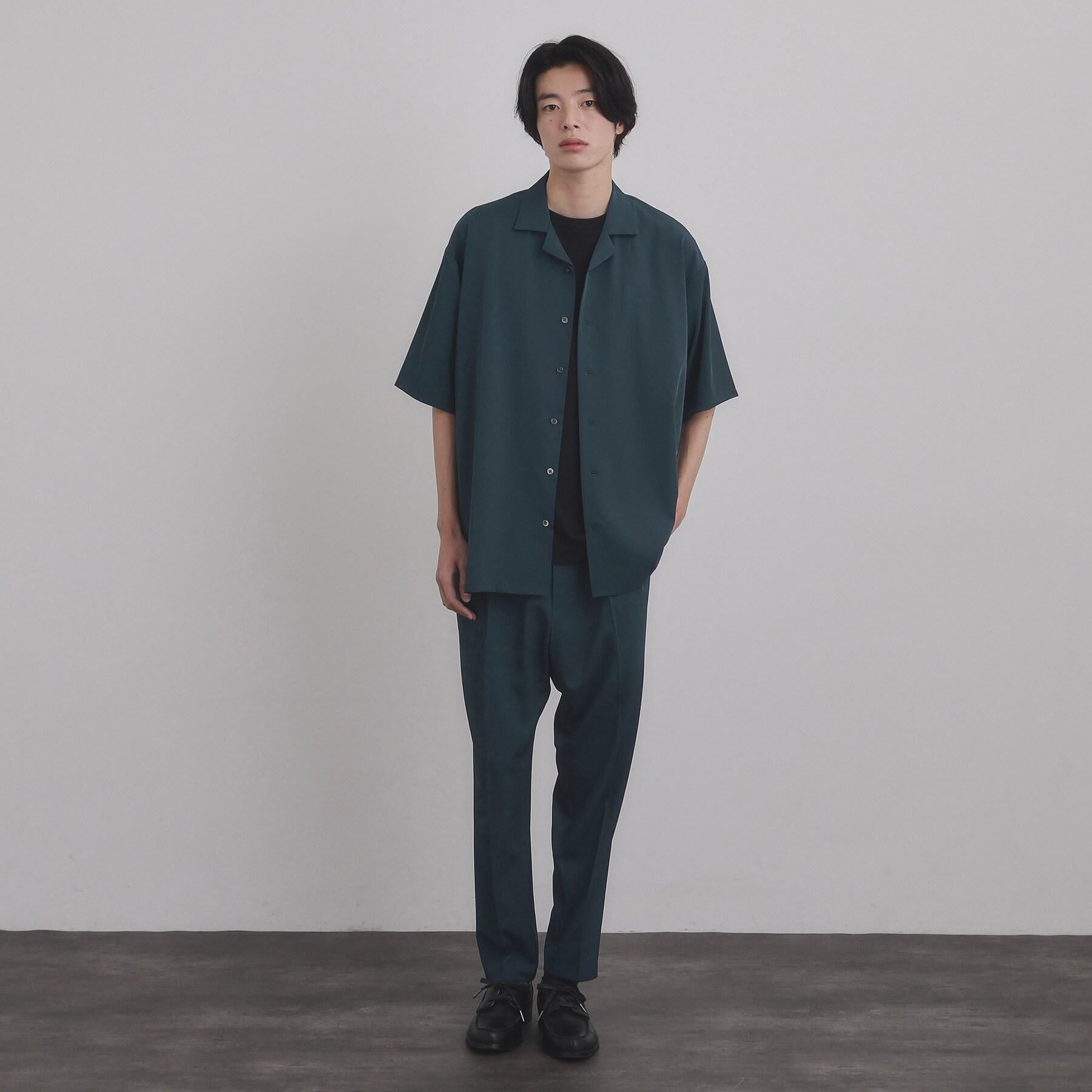 tk.TAKEO KIKUCHI「【暑い夏に最適！】ルーズトロミシャツセットアップ/上下2点セット/接触冷感/ストレッチ/洗える/オー」|スーツ|