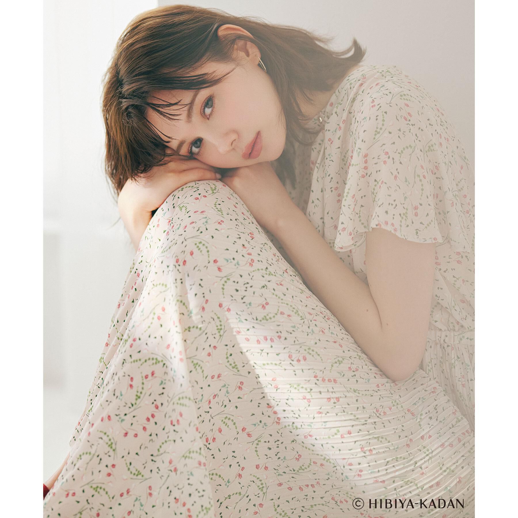 index「◆【日比谷花壇コラボ】ラッフルタイプリーツワンピース【防シワ/洗濯機OK】」|ワンピース|