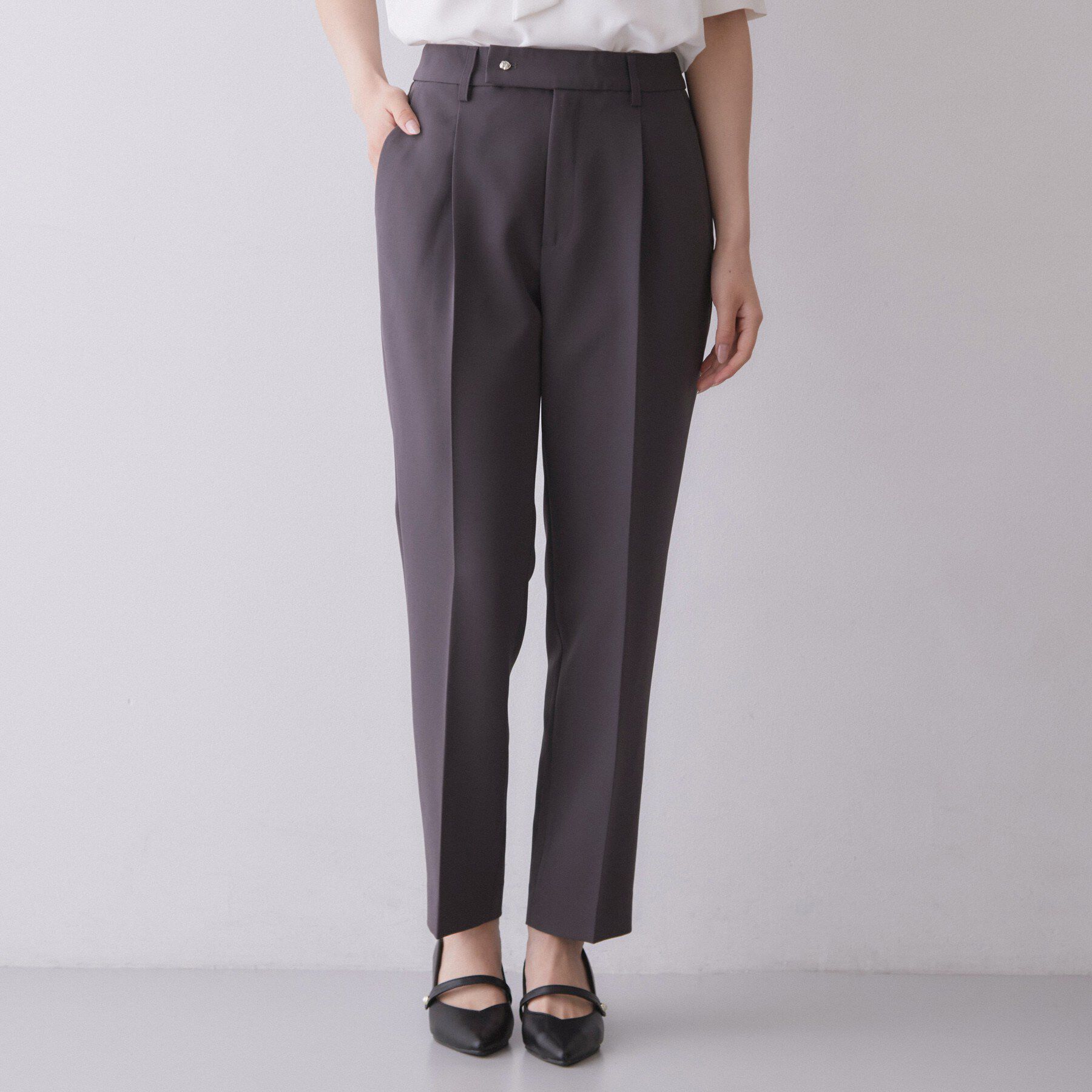 index「【防シワ】セットアップ可 ストレッチテーパードパンツ《洗濯機OK／イージーアイロン》」|その他|