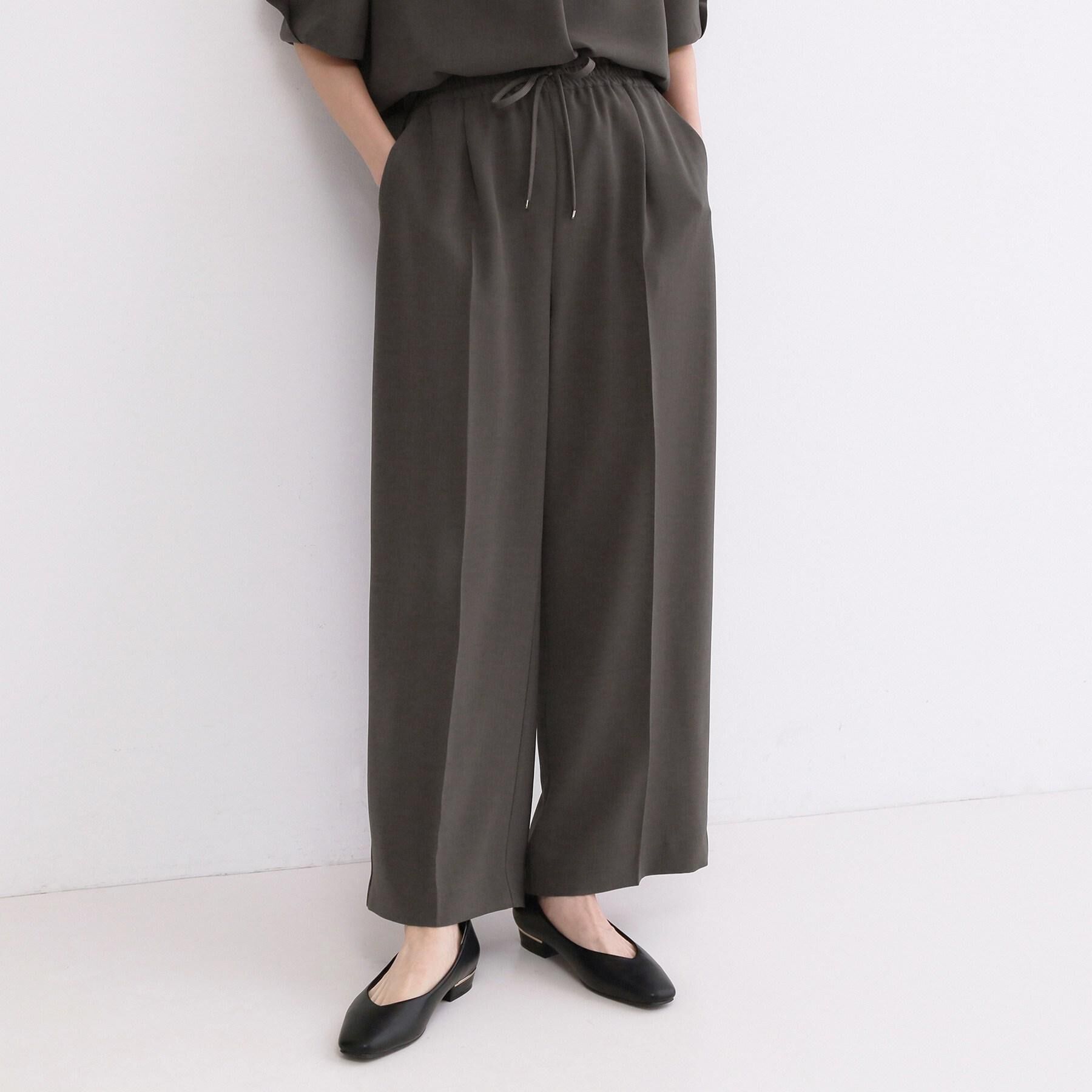 OPAQUE.CLIP「【ストレッチ／防シワ／洗濯機OK】美脚イージーワイドパンツ《SS～LL／7col／セットアップ可／丈」|その他|