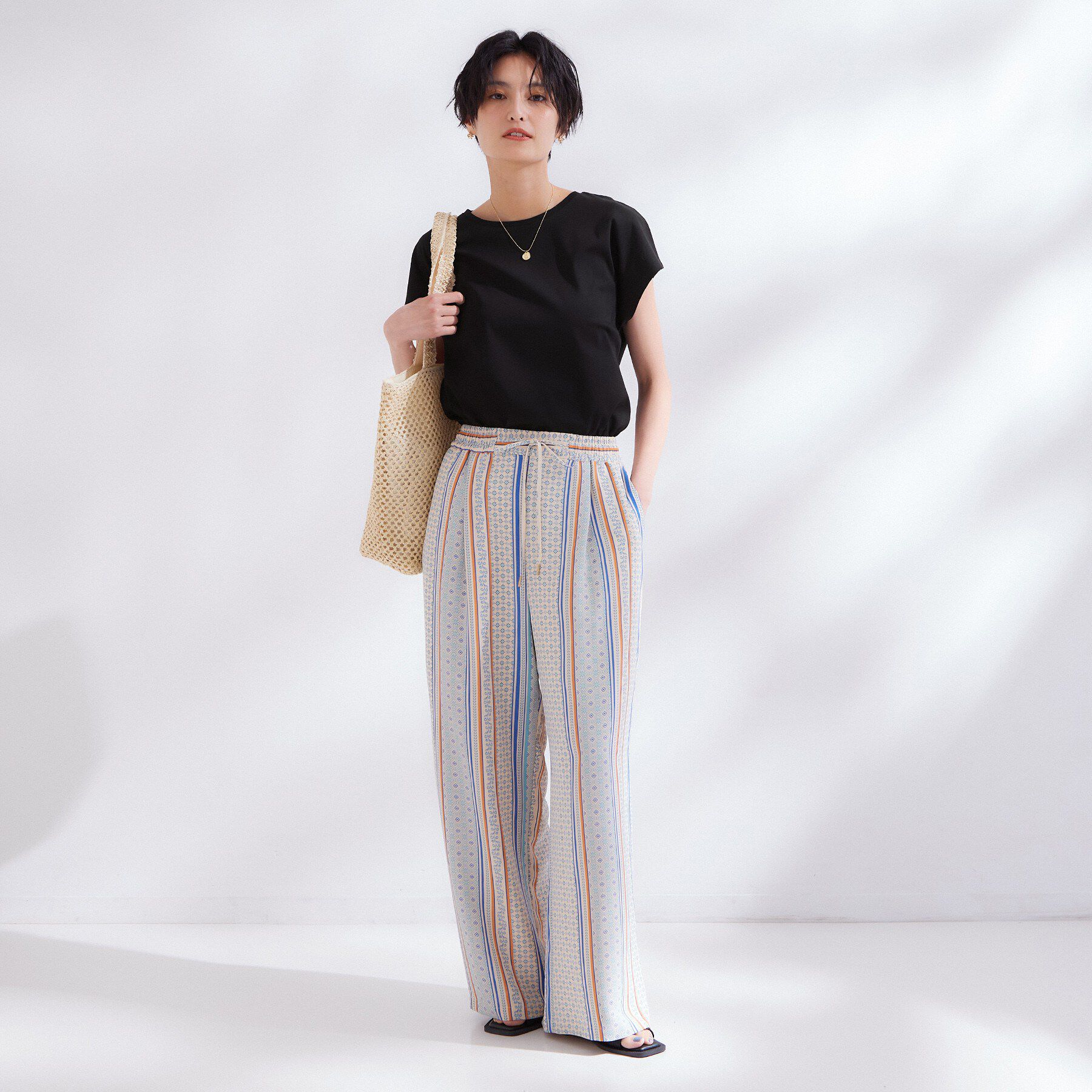 OPAQUE.CLIP「フレンチスリーブカットソー【洗濯機OK】」|Tシャツ・カットソー|