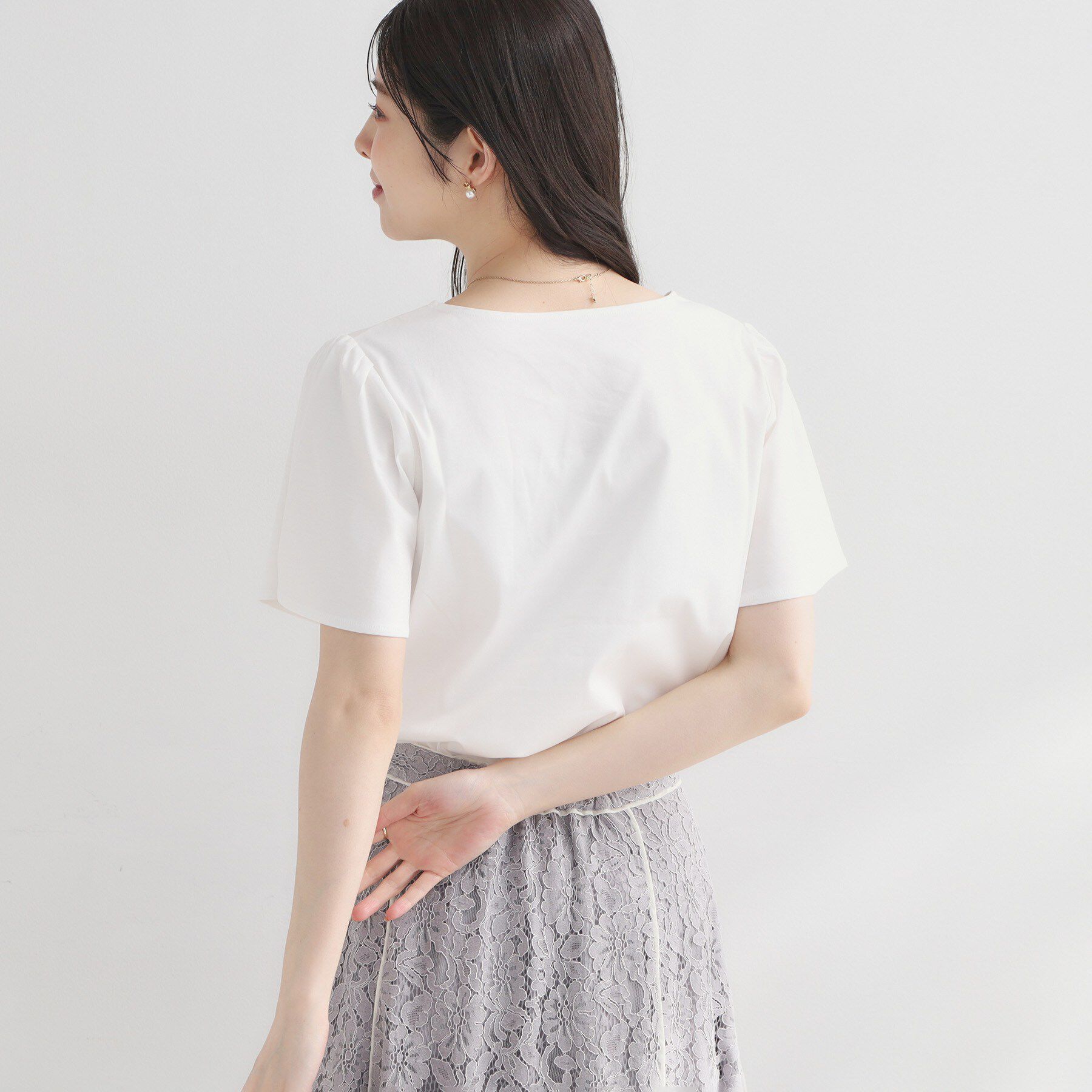 Couture broach「【接触冷感・UVカット・洗える】トゥシューズプリントTシャツ」|Tシャツ・カットソー|