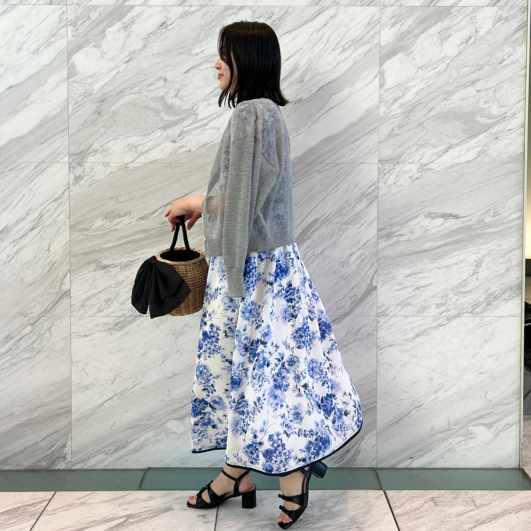 Couture broach「【洗える・パール調釦】愛されシアーカーディガン」|カーディガン|