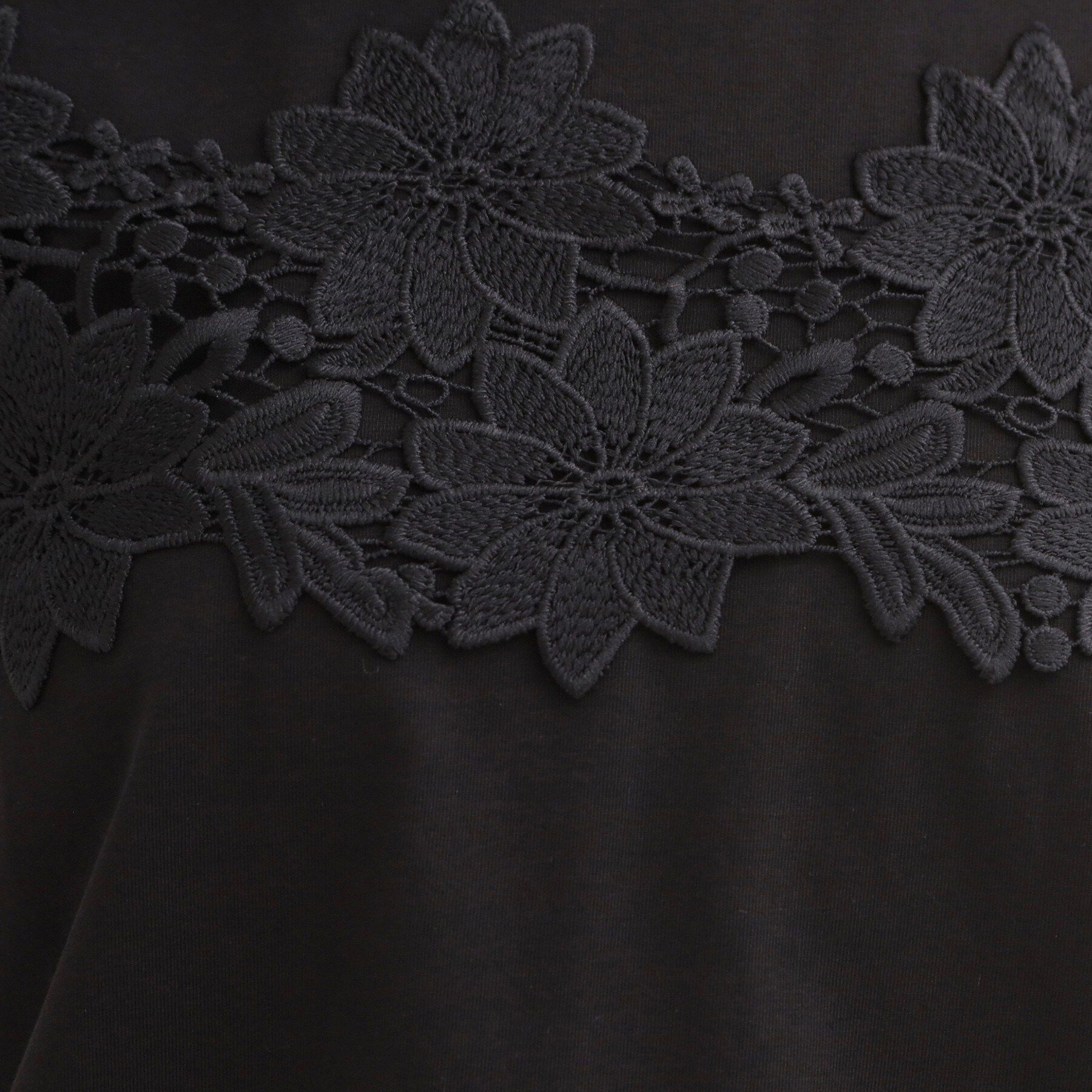 Couture broach「【UVカット・接触冷感・洗える】レース バルーントップス」|Tシャツ・カットソー|