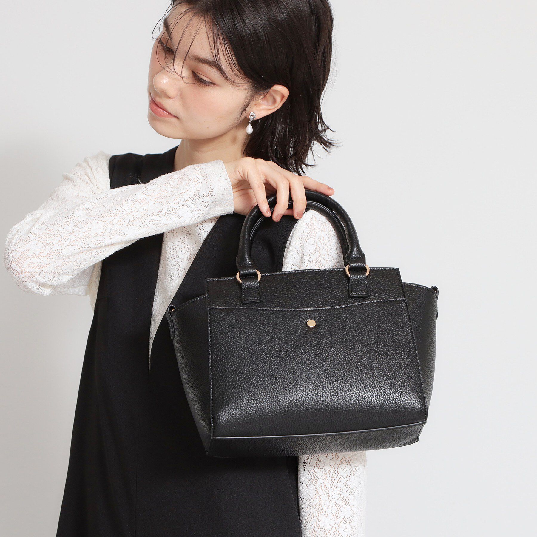 THE SHOP TK「シュリンクミドルトートBAG」|トートバッグ|