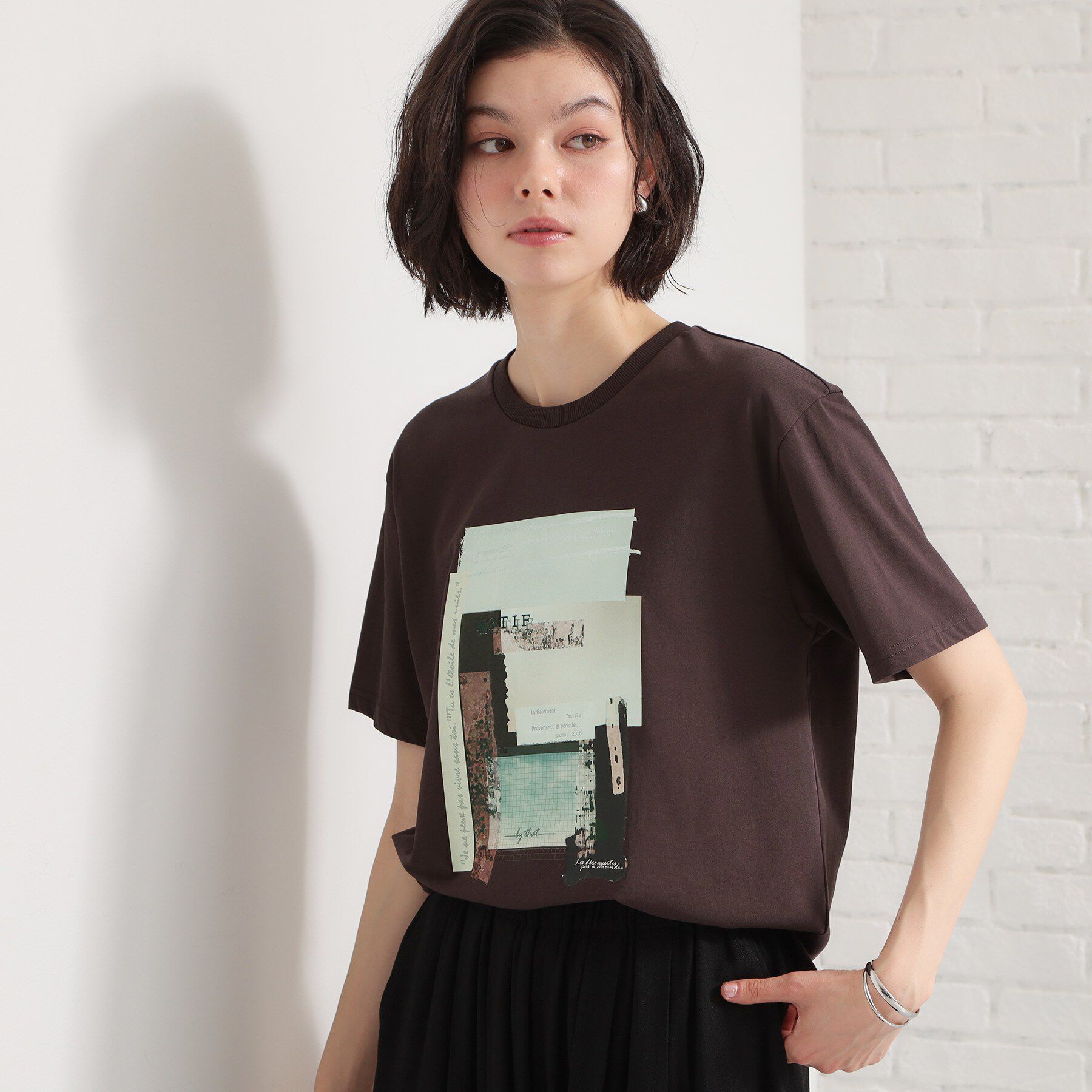 THE SHOP TK「【ひんやりさらさら】ロゴアソートクルーネックTシャツ」|Tシャツ・カットソー|