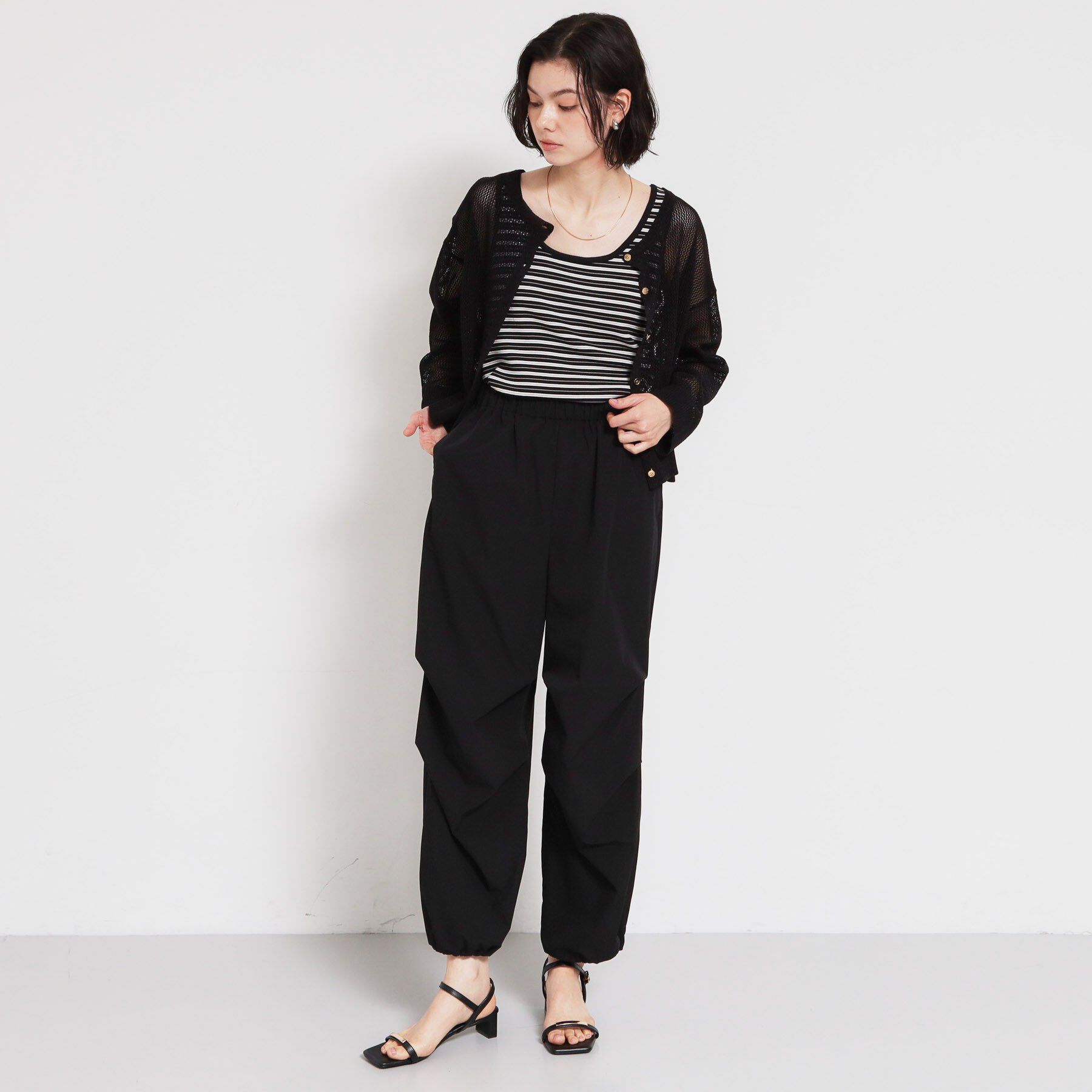 THE SHOP TK「表情を変えられる2WAY 裾ドロストワークパンツ」|その他|