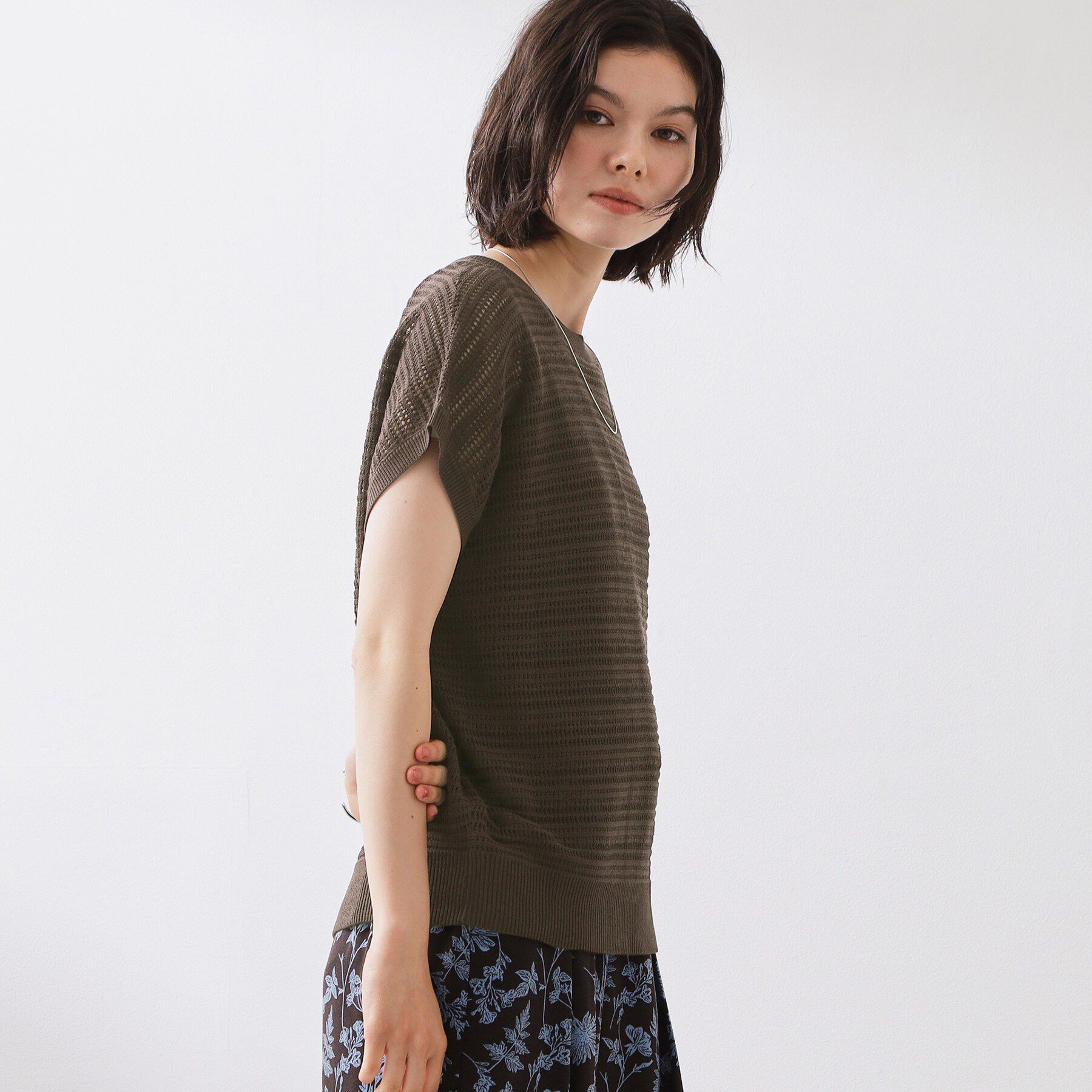 THE SHOP TK「【2点セット】メッシュニット+タンクトップ」|その他|