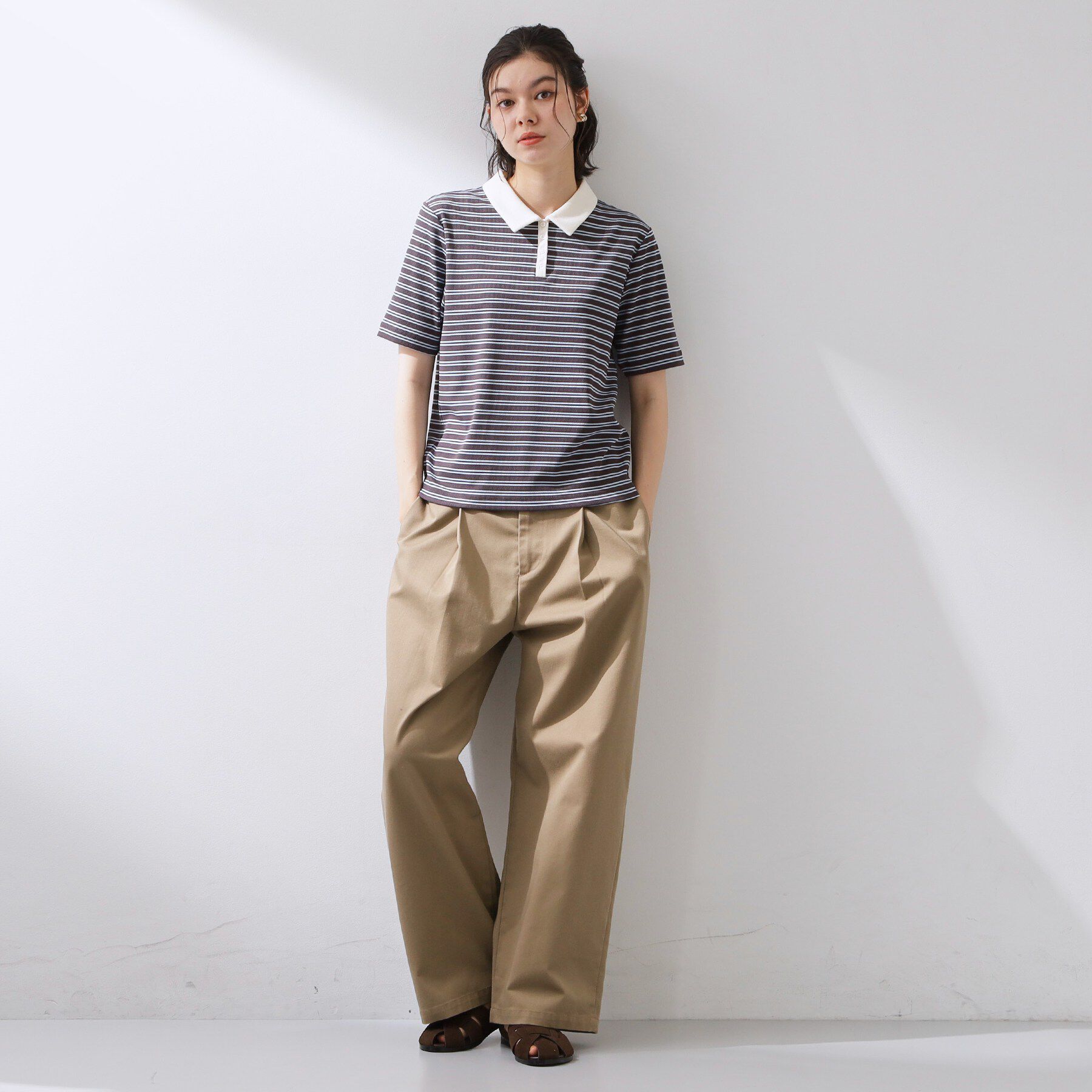 THE SHOP TK「レトロボーダーポロシャツ」|ポロシャツ|