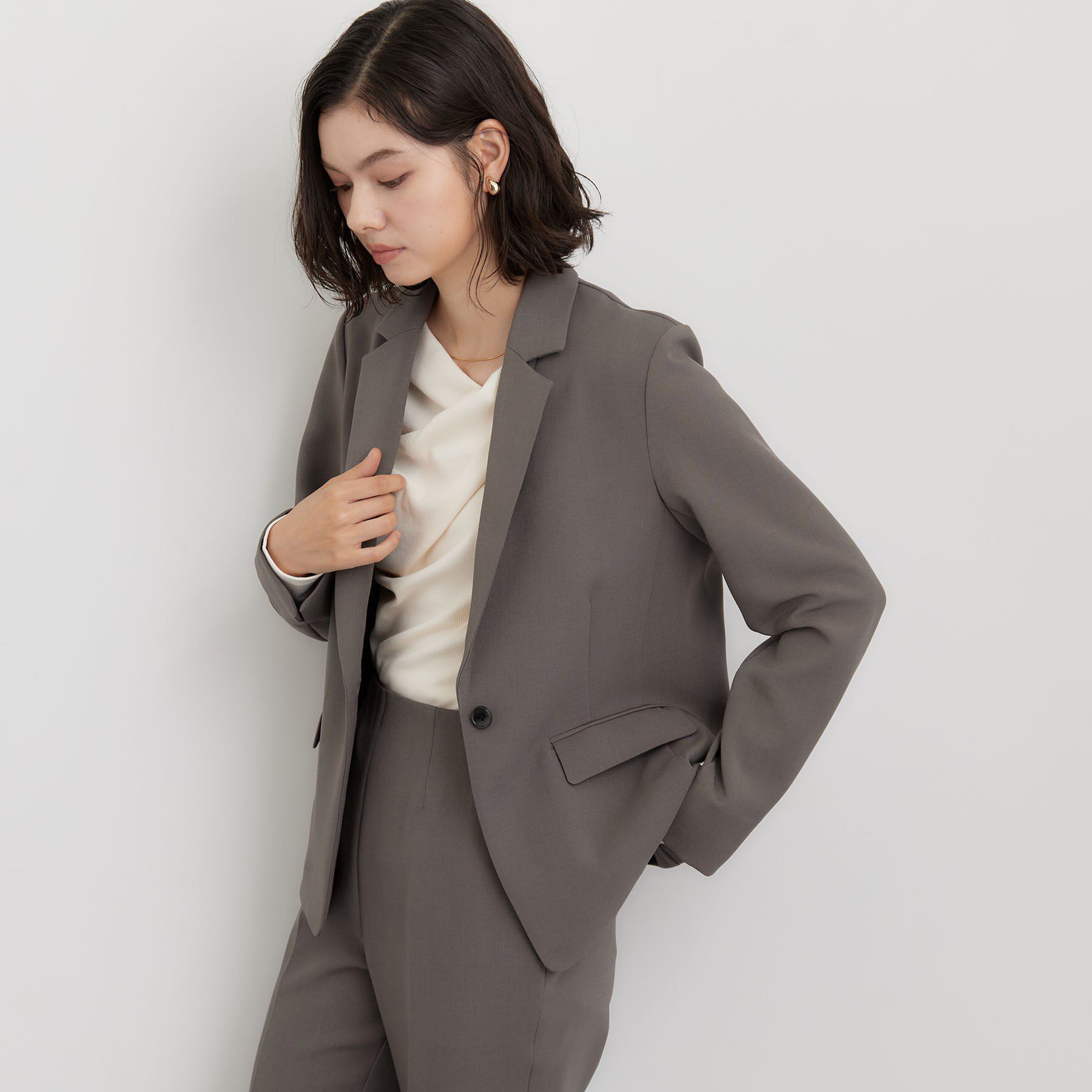 THE SHOP TK「【セットアップ可】ビジネスシングルジャケット」|テーラードジャケット|