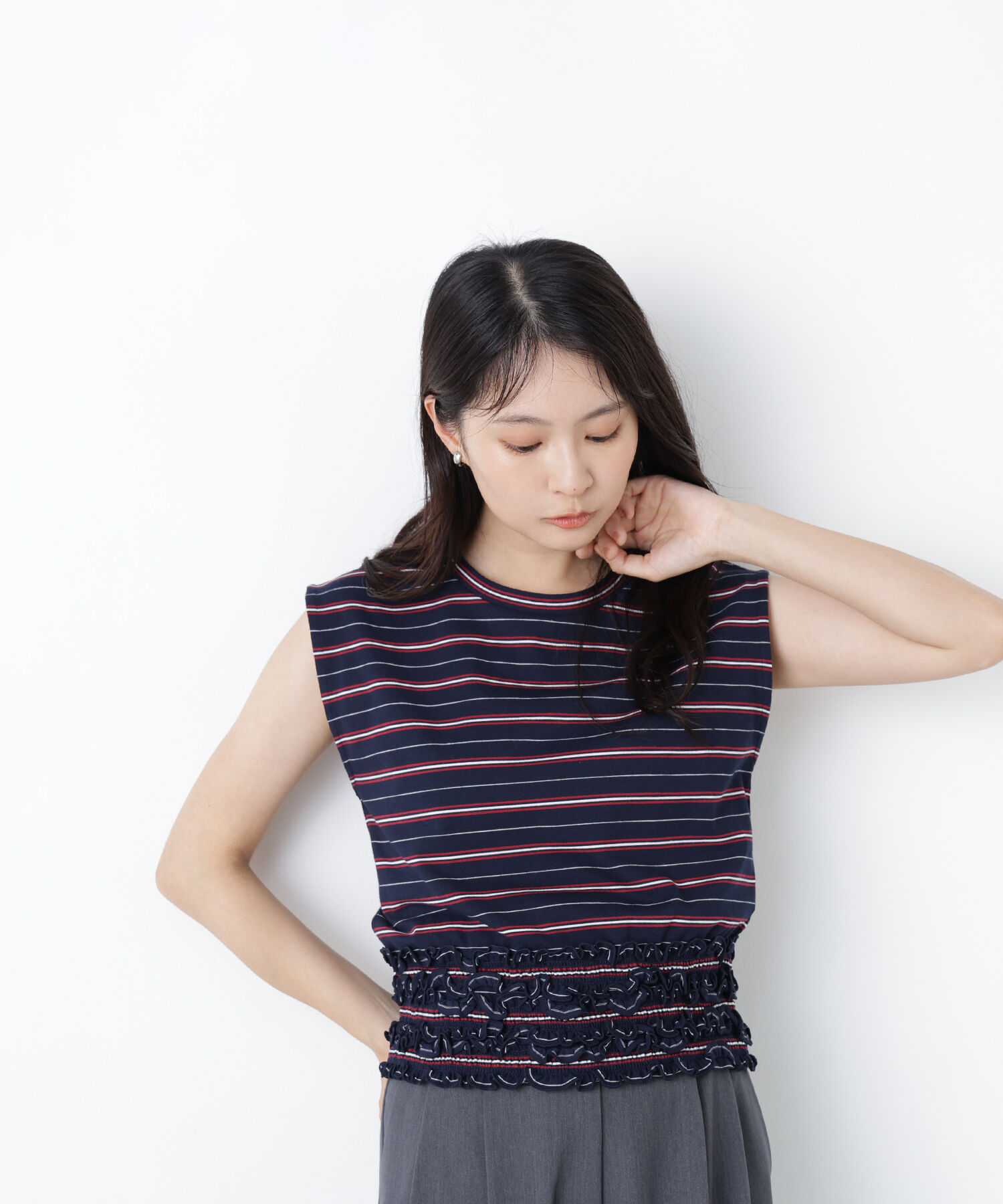  「〈N.〉ランダムボーダトップス」|Tシャツ・カットソー|