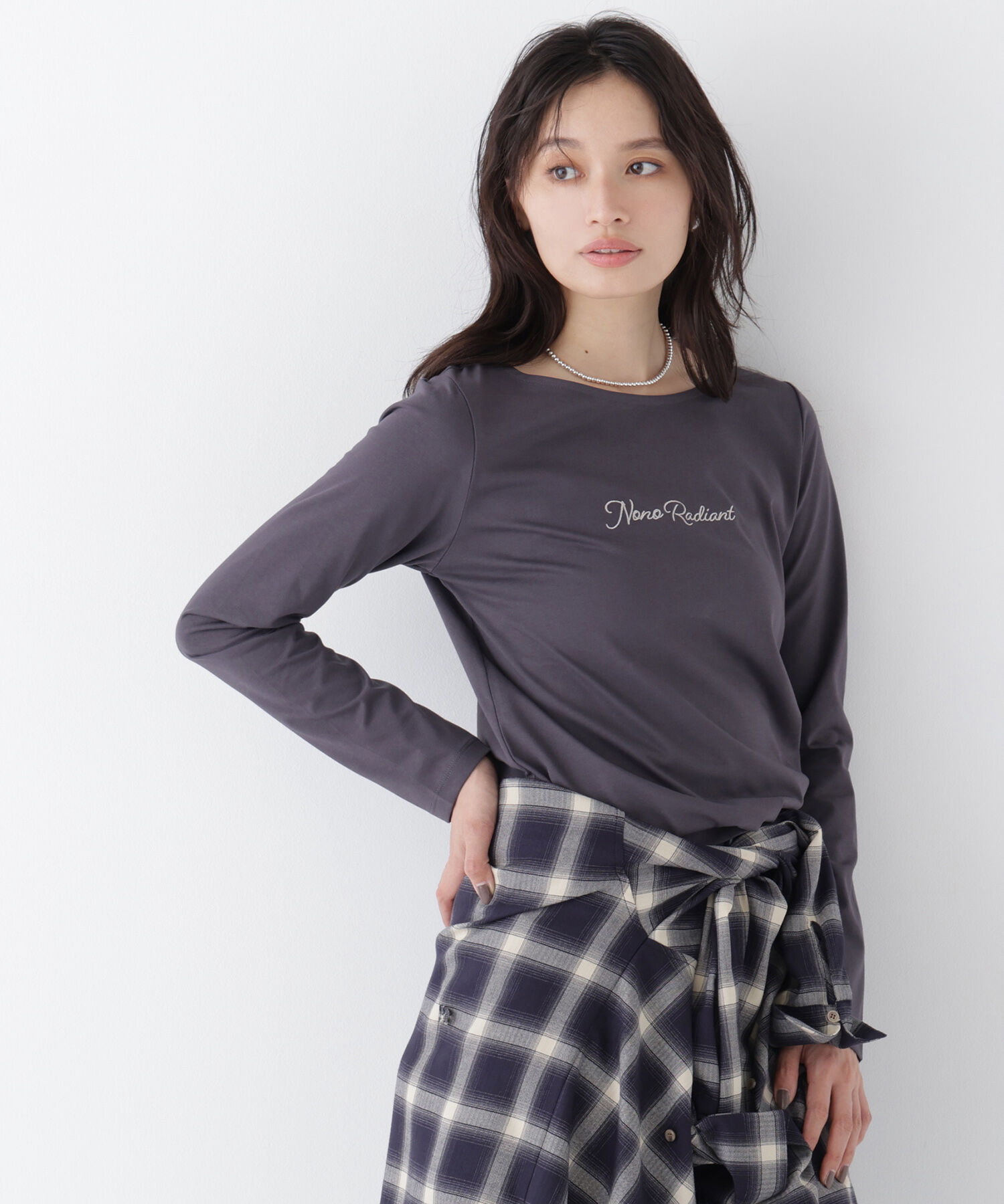  「刺繍ロゴロンT」|Tシャツ・カットソー|