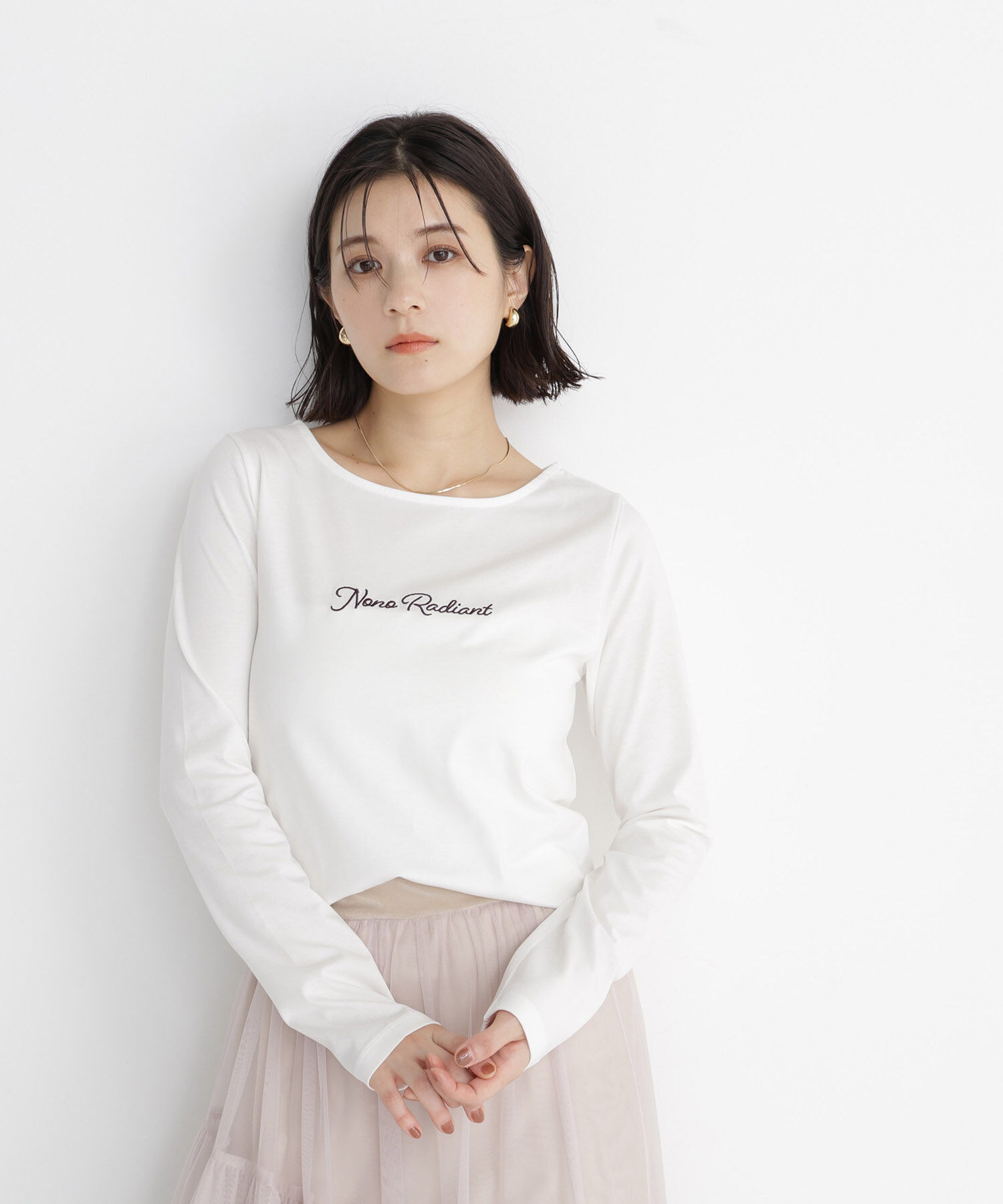  「刺繍ロゴロンT」|Tシャツ・カットソー|