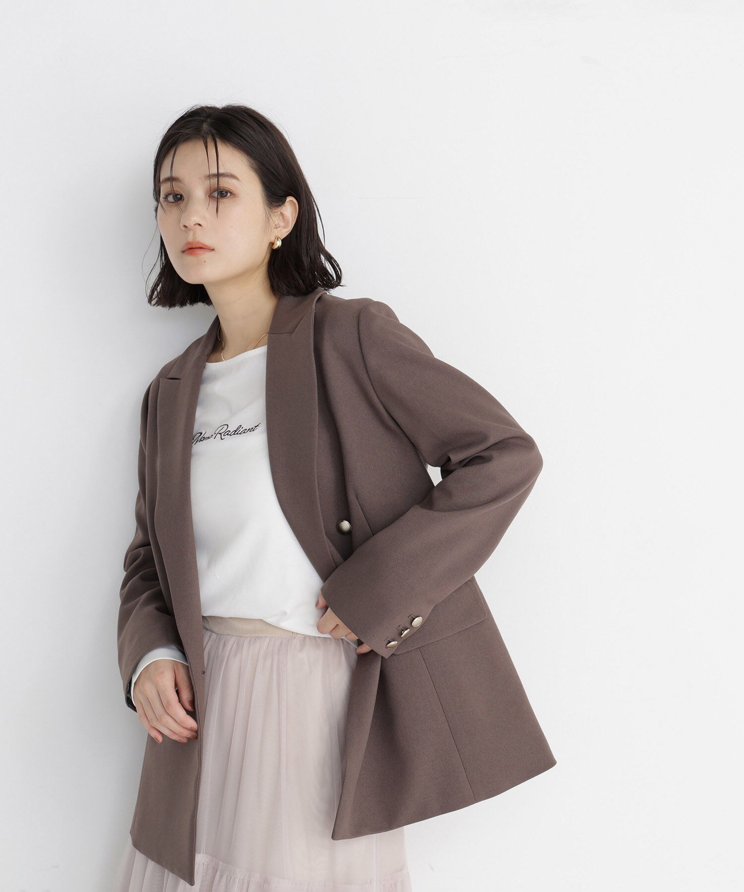  「刺繍ロゴロンT」|Tシャツ・カットソー|
