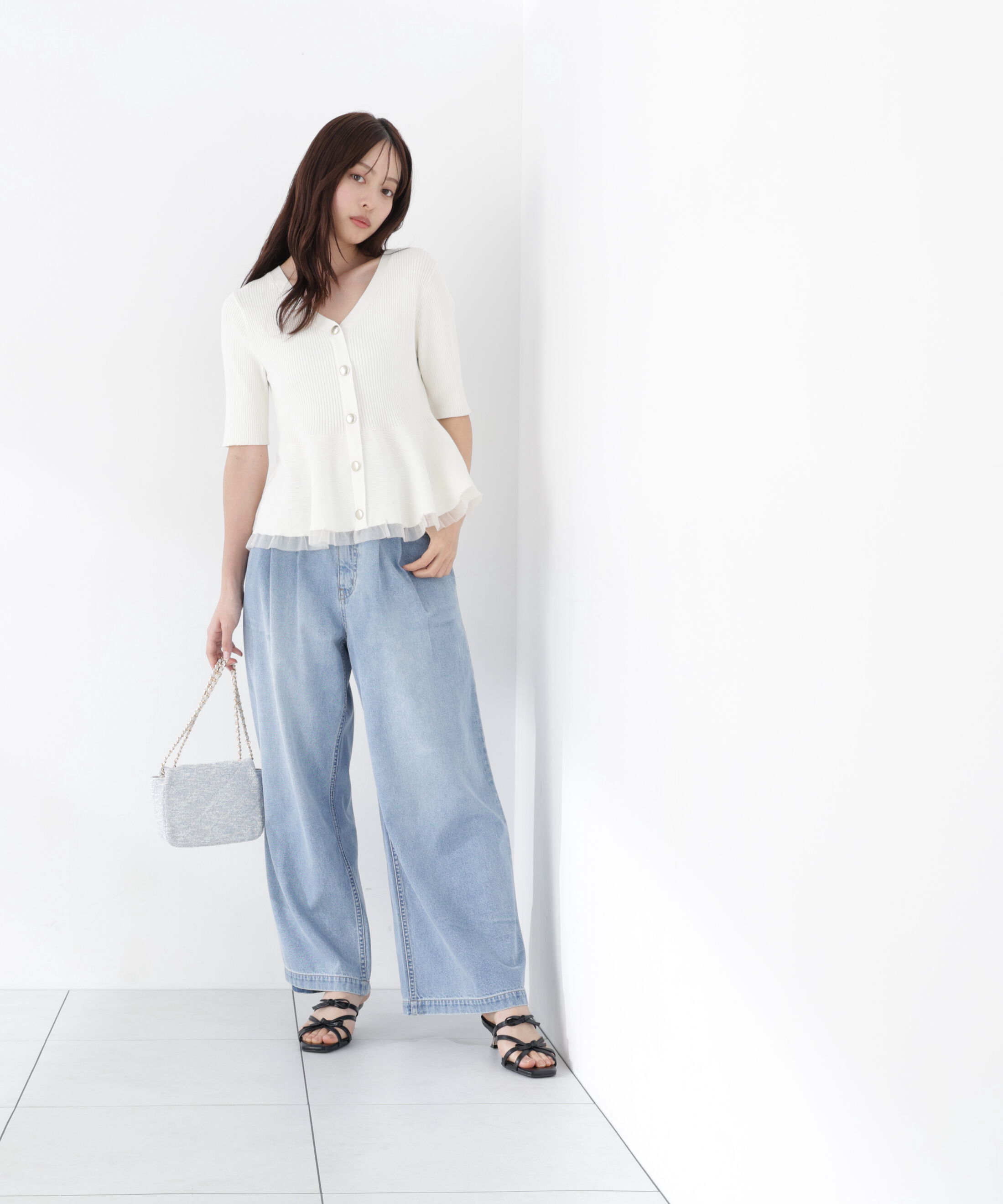 PROPORTION BODY DRESSING「〈a/mie〉ハイウエストタックバギーパンツ 26SS」|その他|