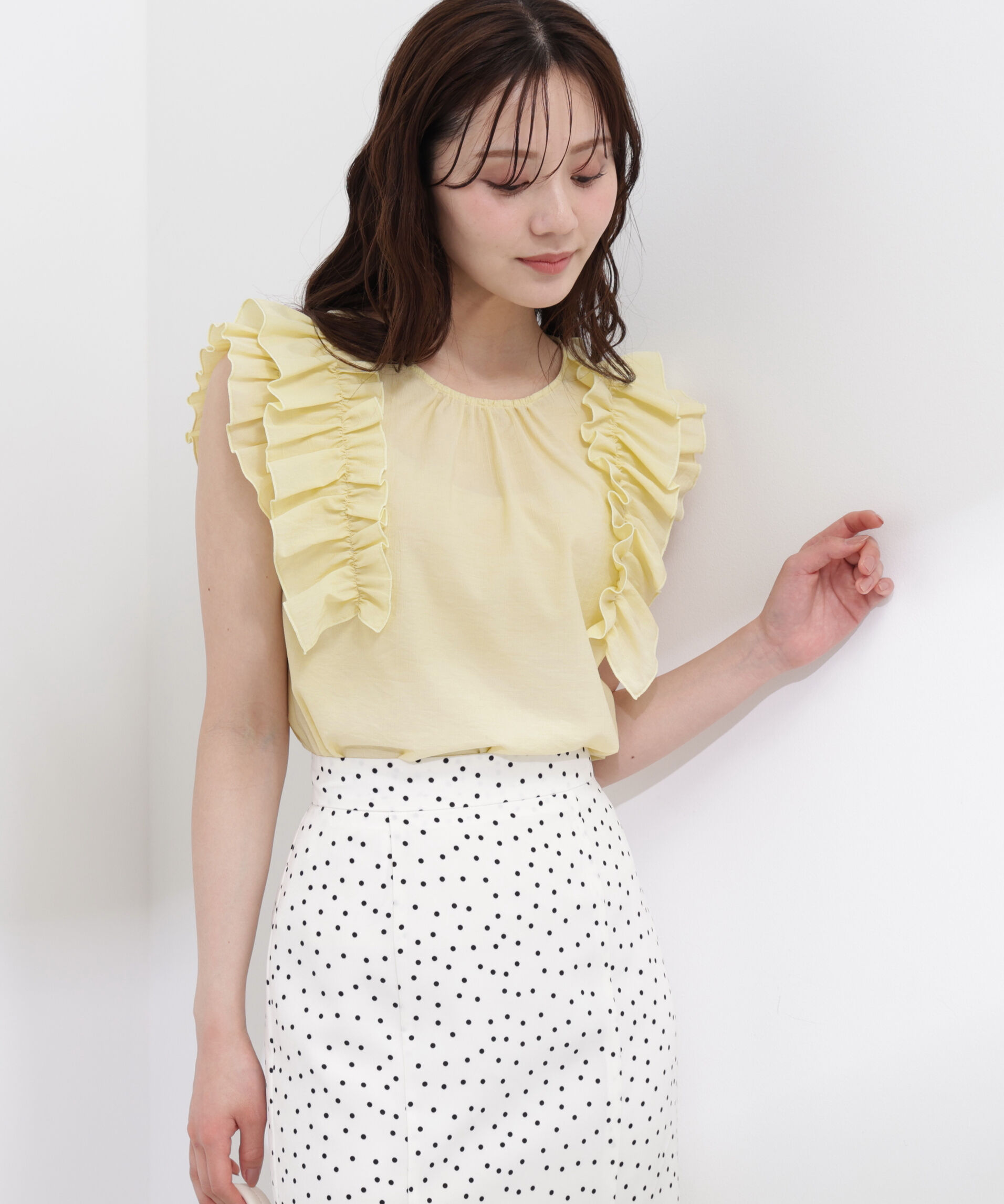 PROPORTION BODY DRESSING「ボリュームラッフルブラウス」|シャツ・ブラウス|