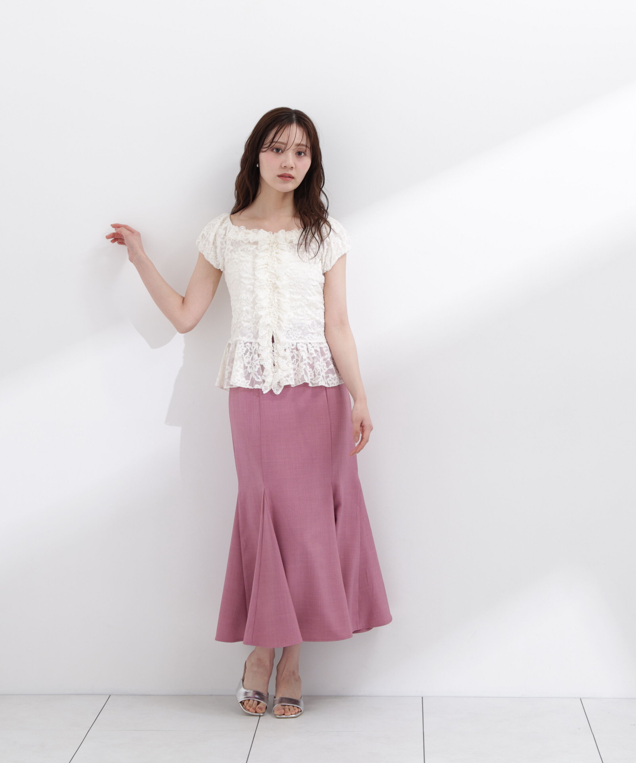 PROPORTION BODY DRESSING「〈a/mie〉レースフリルカットソー」|Tシャツ・カットソー|